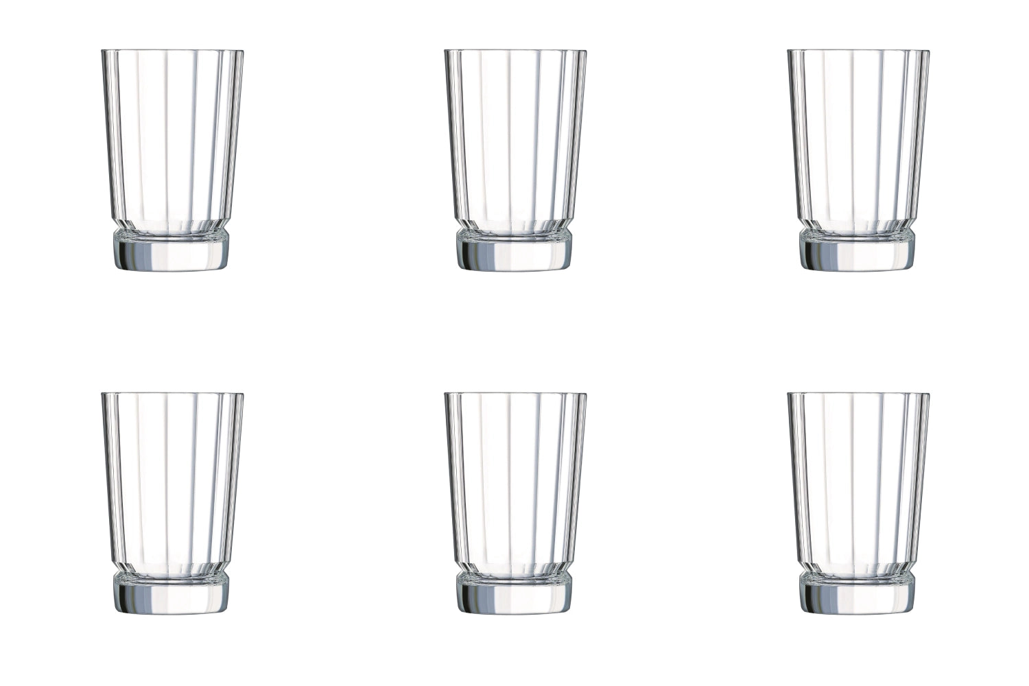 6er Set Bourbon Street Wasserglas 0.36lt D8.5cm H13cm