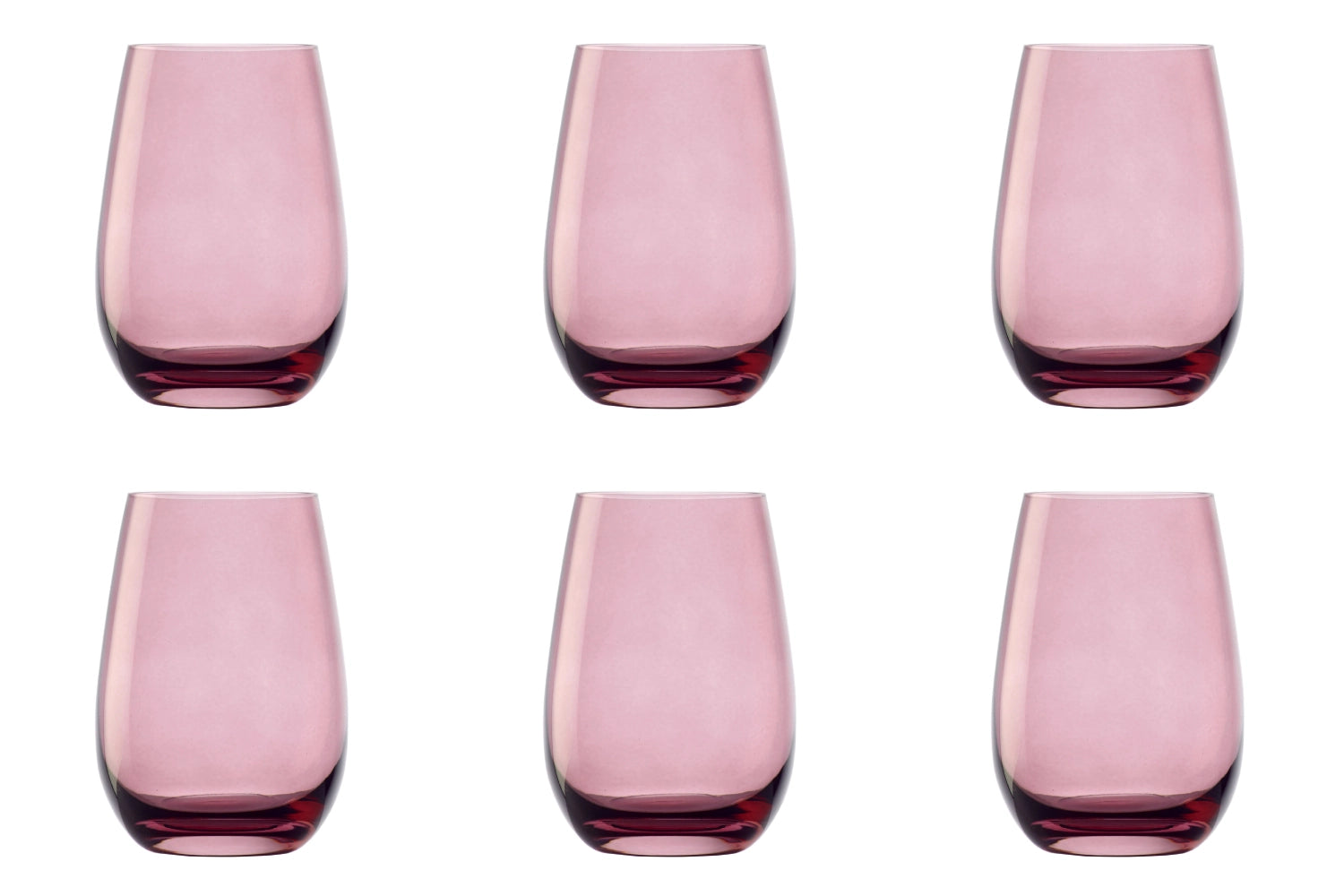 6er Set Elements Longdrink Becher 465ml Flieder