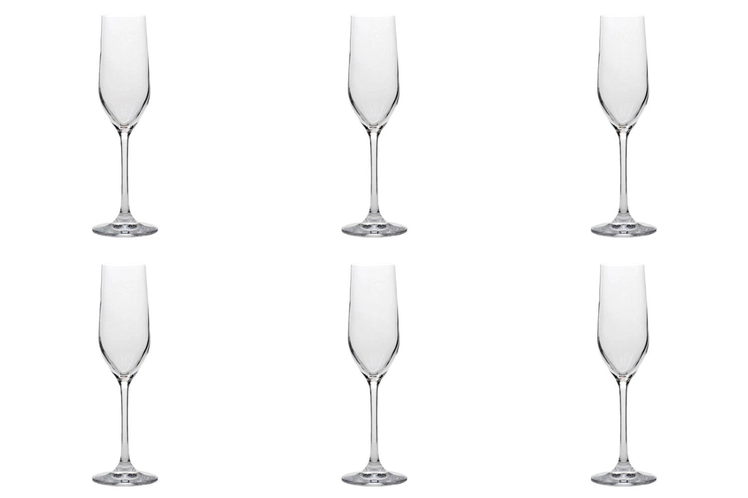 6 Set Grand Cuvée Sektkelch, 1dl, 185ml H: 219mm