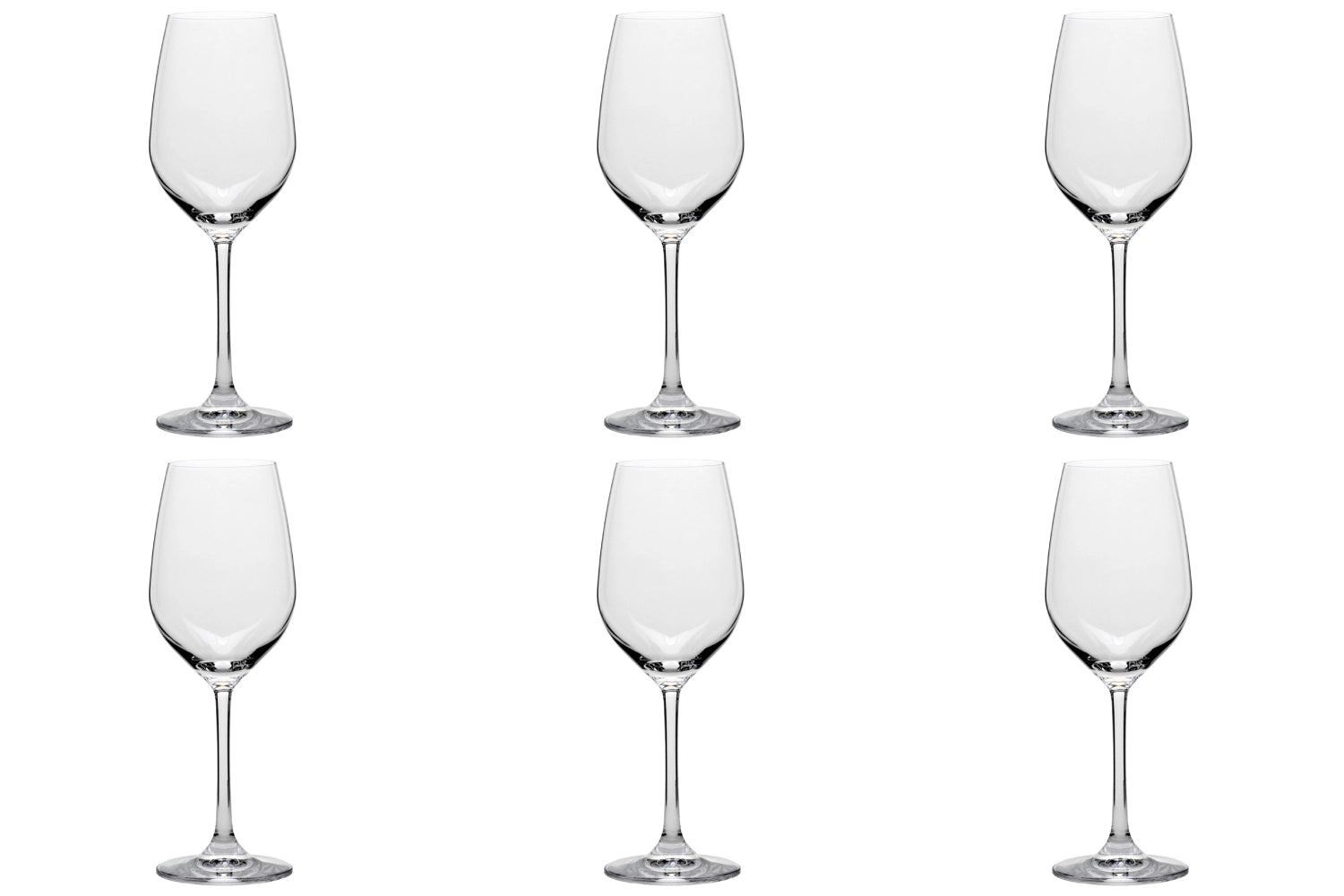 Set of 6 Grand Cuvée white wine glasses 365ml /-/ 1dl calibrated