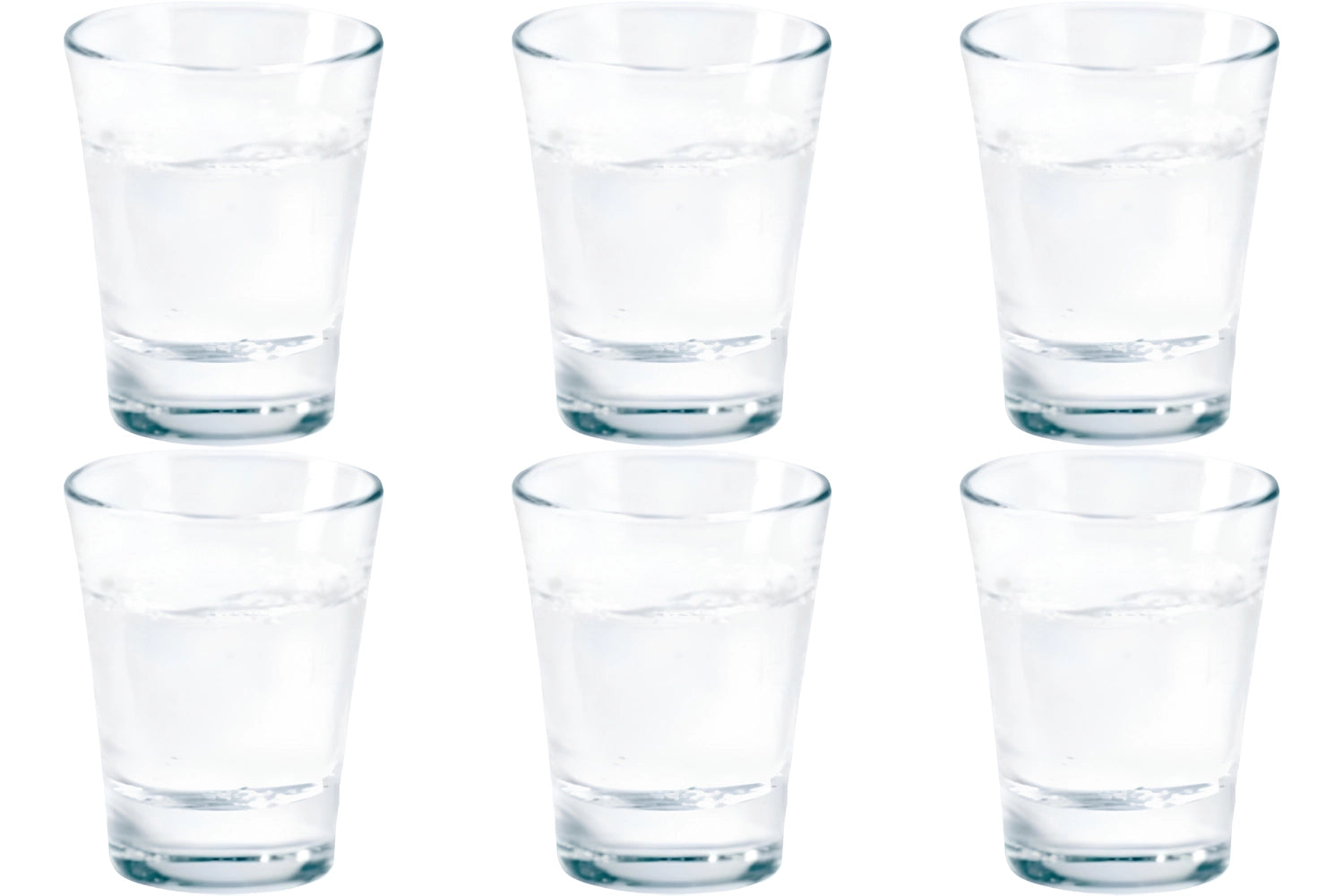 Set of 6 Caffeino water glasses 9cl 7cm