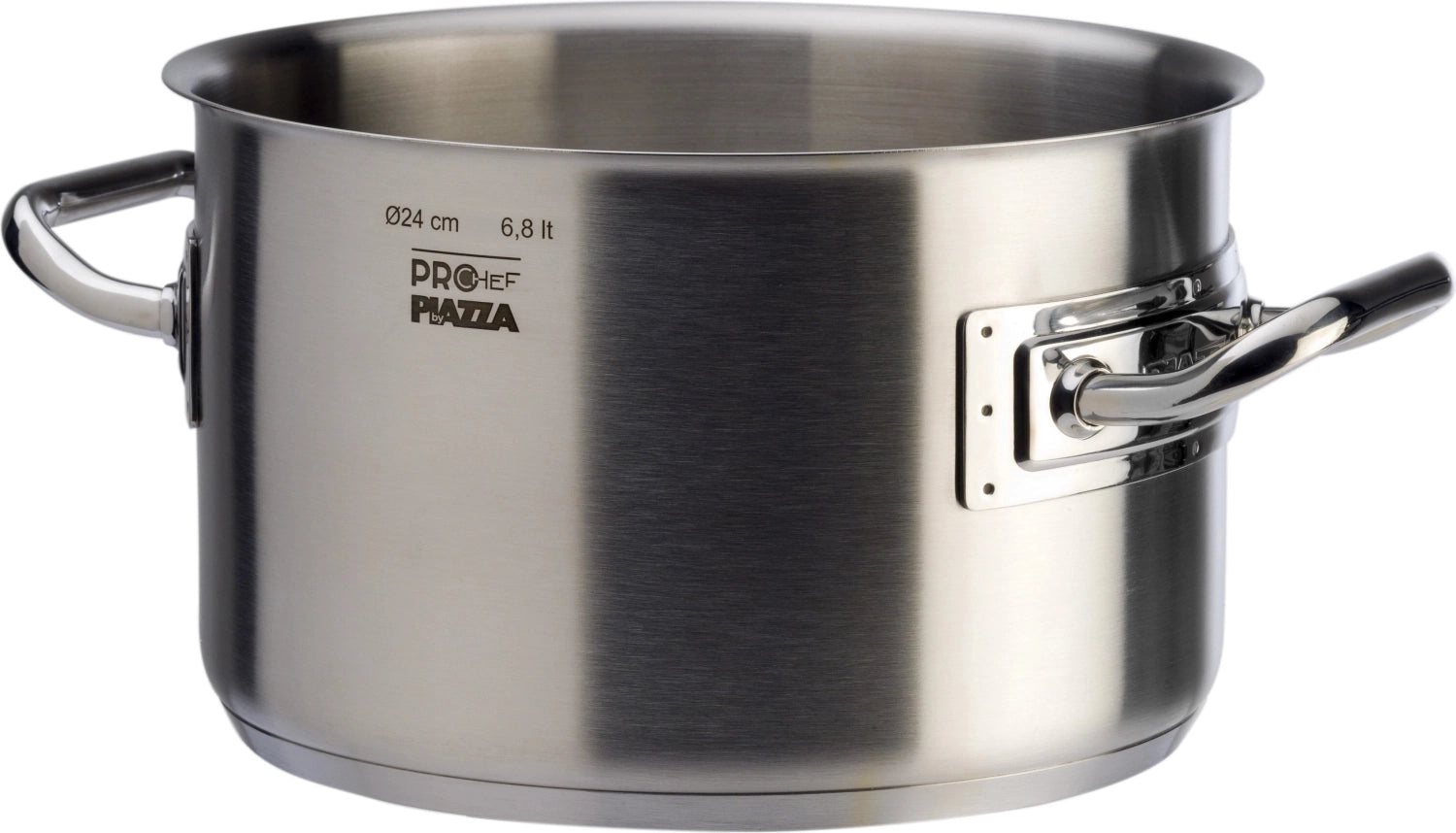 ProChef Kochtopf halbhoch D36cm H22cm 22.5lt in Silber präsentiert im Onlineshop von KAQTU Design AG. Topf ist von Piazza