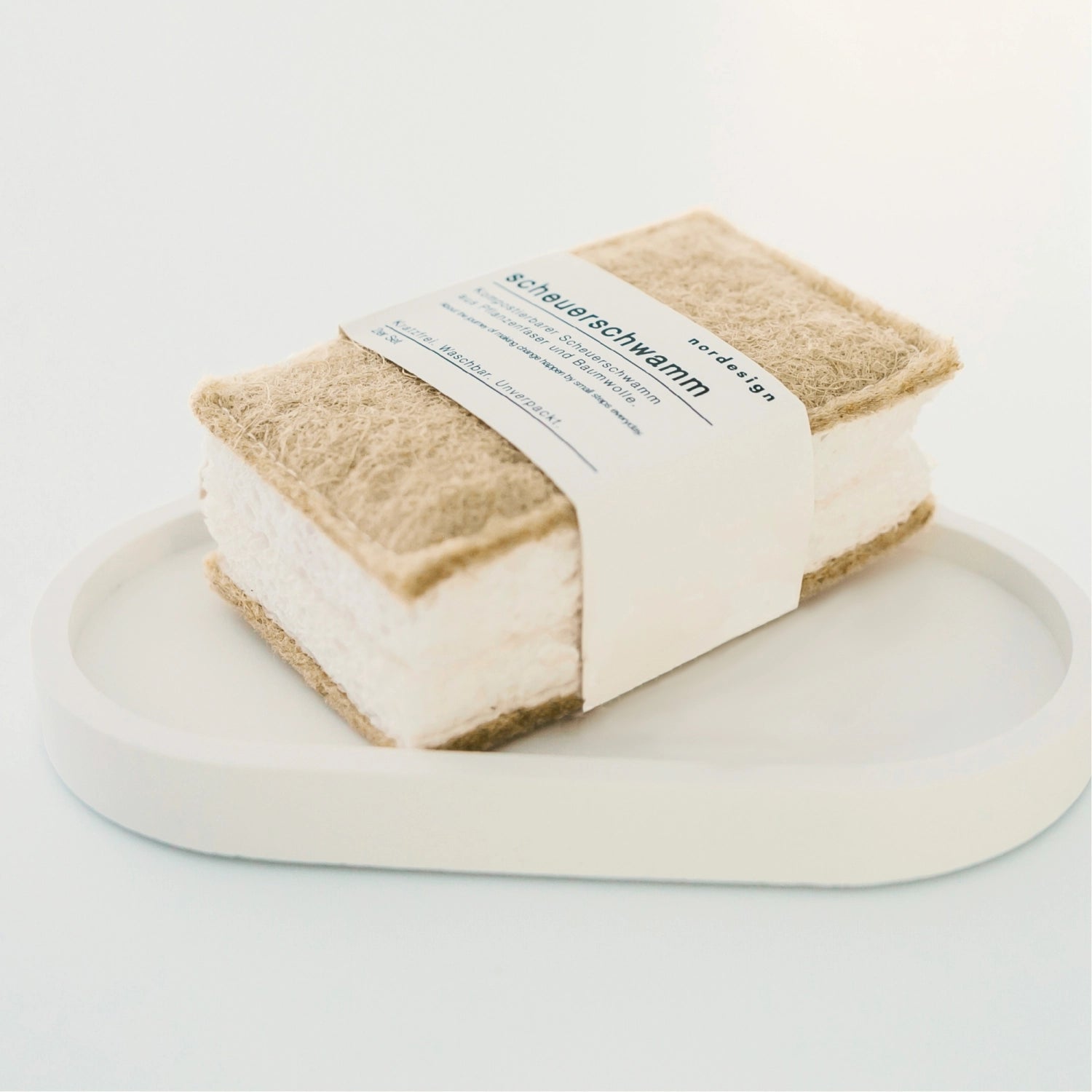 2 Set Scheuerwamt 11x7x4cm cellulose sisal fiber