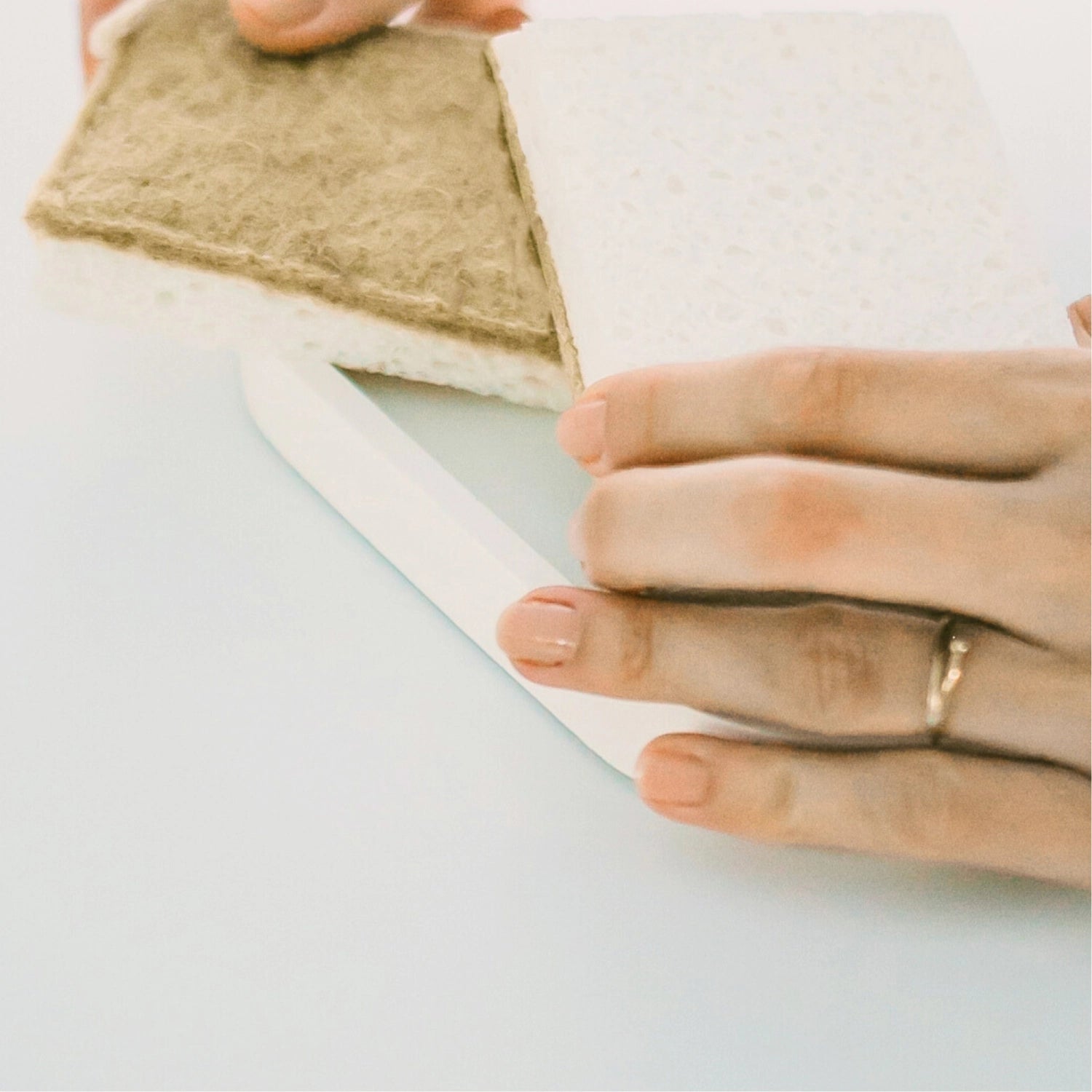 2 Set Scheuerwamt 11x7x4cm cellulose sisal fiber