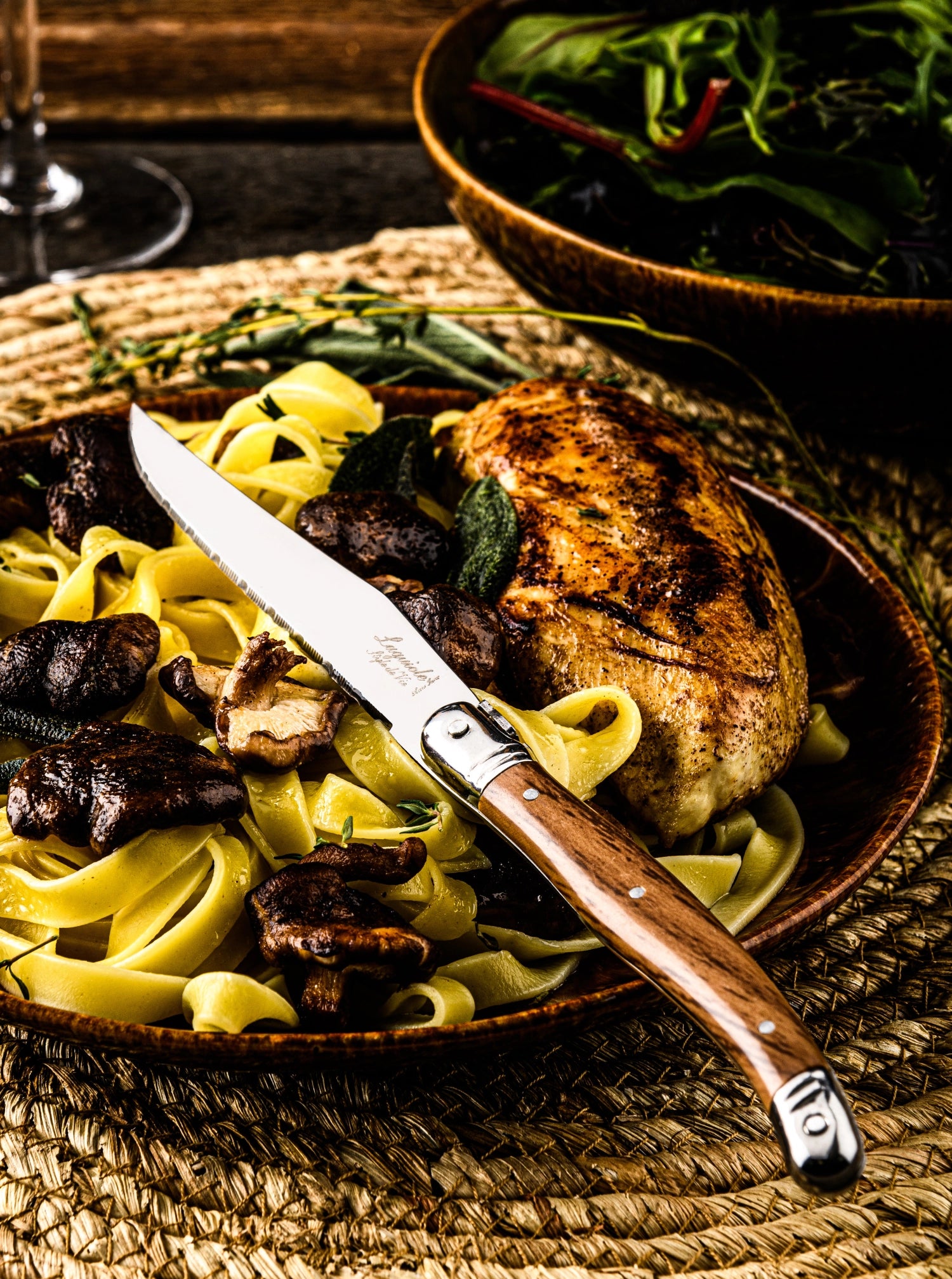 Premium line steak knife Wood 1.8mm