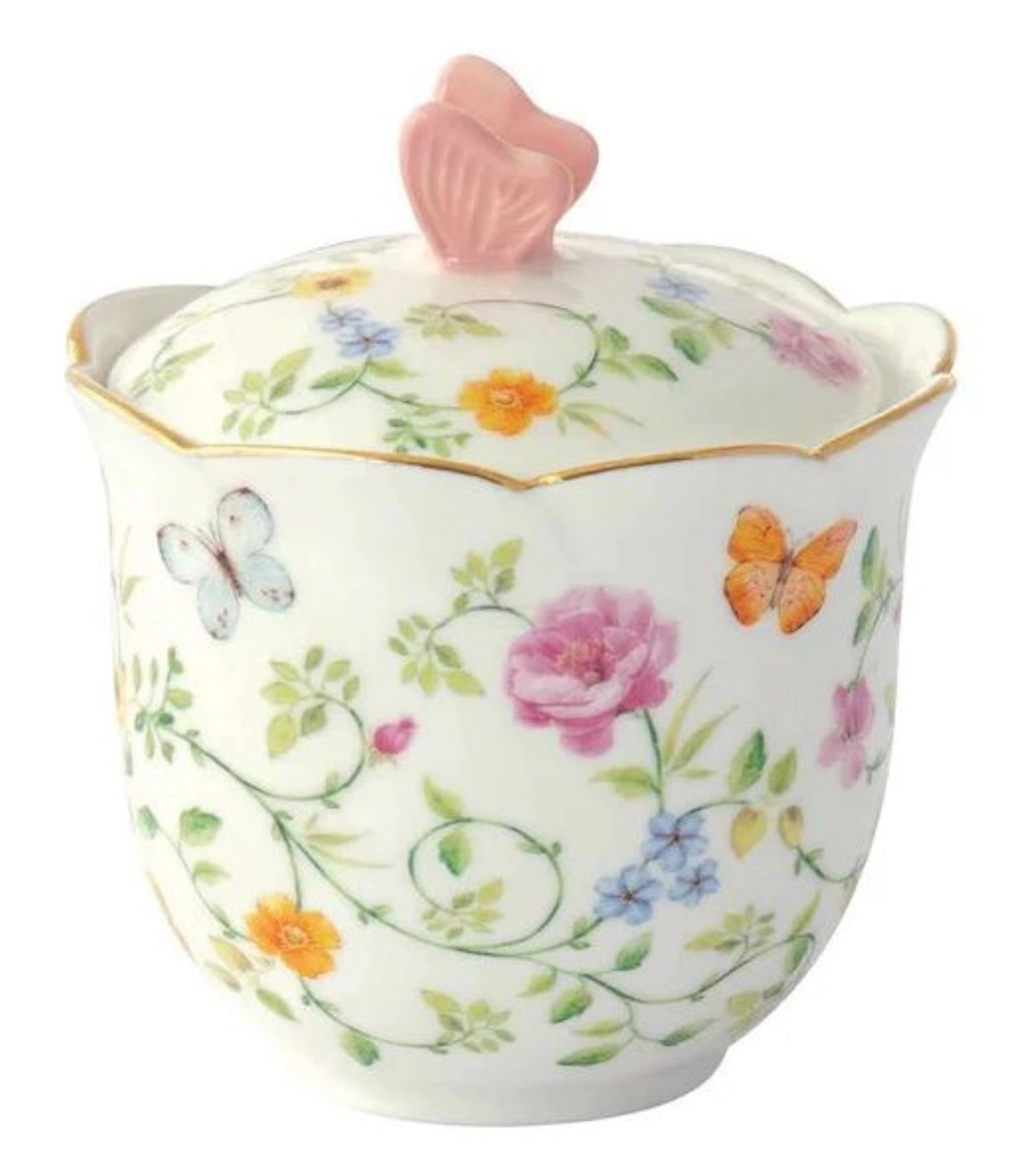 Sucrier Dancing Butterflies 220ml porcelaine