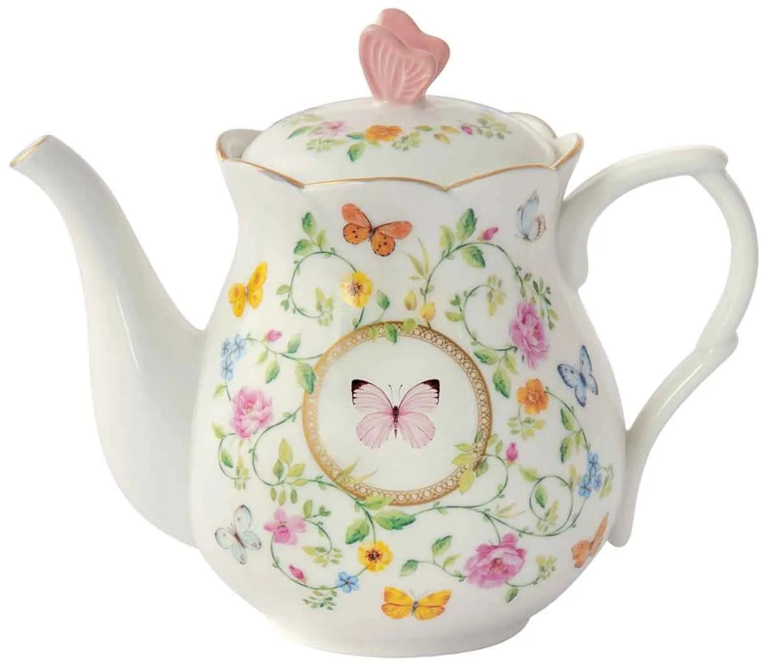 Théière Papillons Dansants 900ml porcelaine