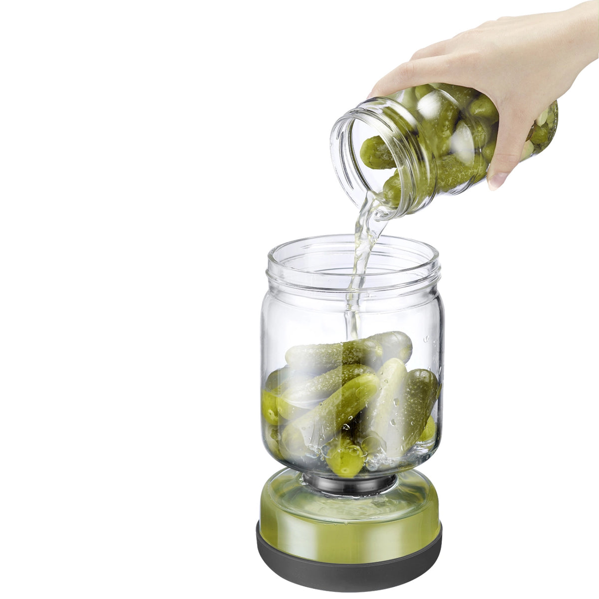 Abtropfglas 900ml in Transparent präsentiert im Onlineshop von KAQTU Design AG. Aufbewahrungsbehälter ist von Westmark