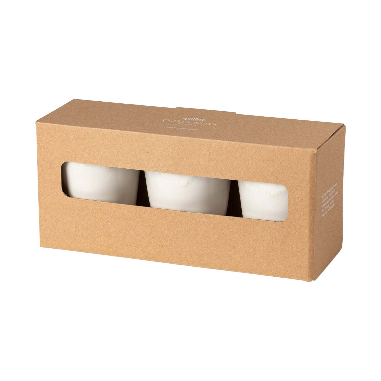 3er Set Grespresso Geschenkbox Mokkatasse 380ml weiss in Weiss präsentiert im Onlineshop von KAQTU Design AG. Tasse ist von Costa Nova