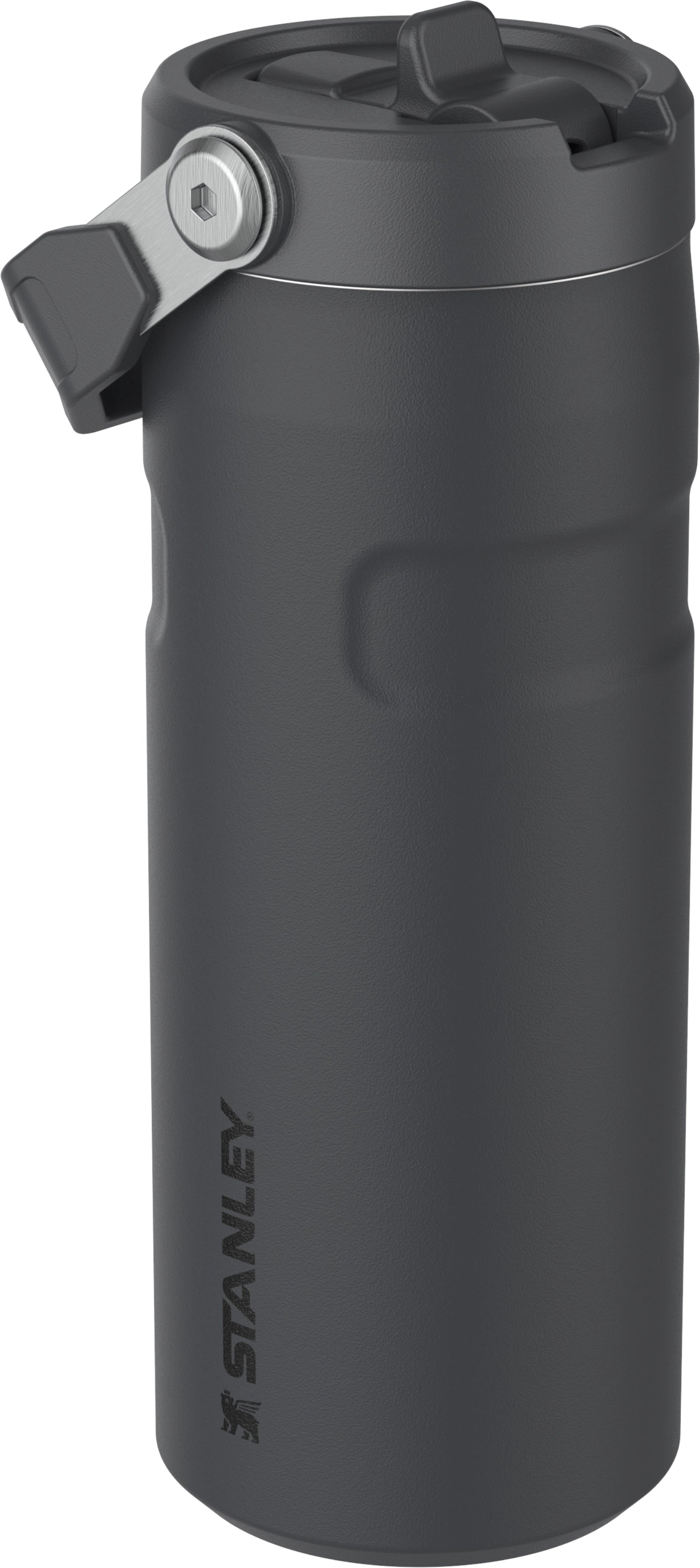 IceFlow Flip Straw Flasche 0.47l black 2.0 in Schwarz präsentiert im Onlineshop von KAQTU Design AG. Trinkflaschen ist von Stanley