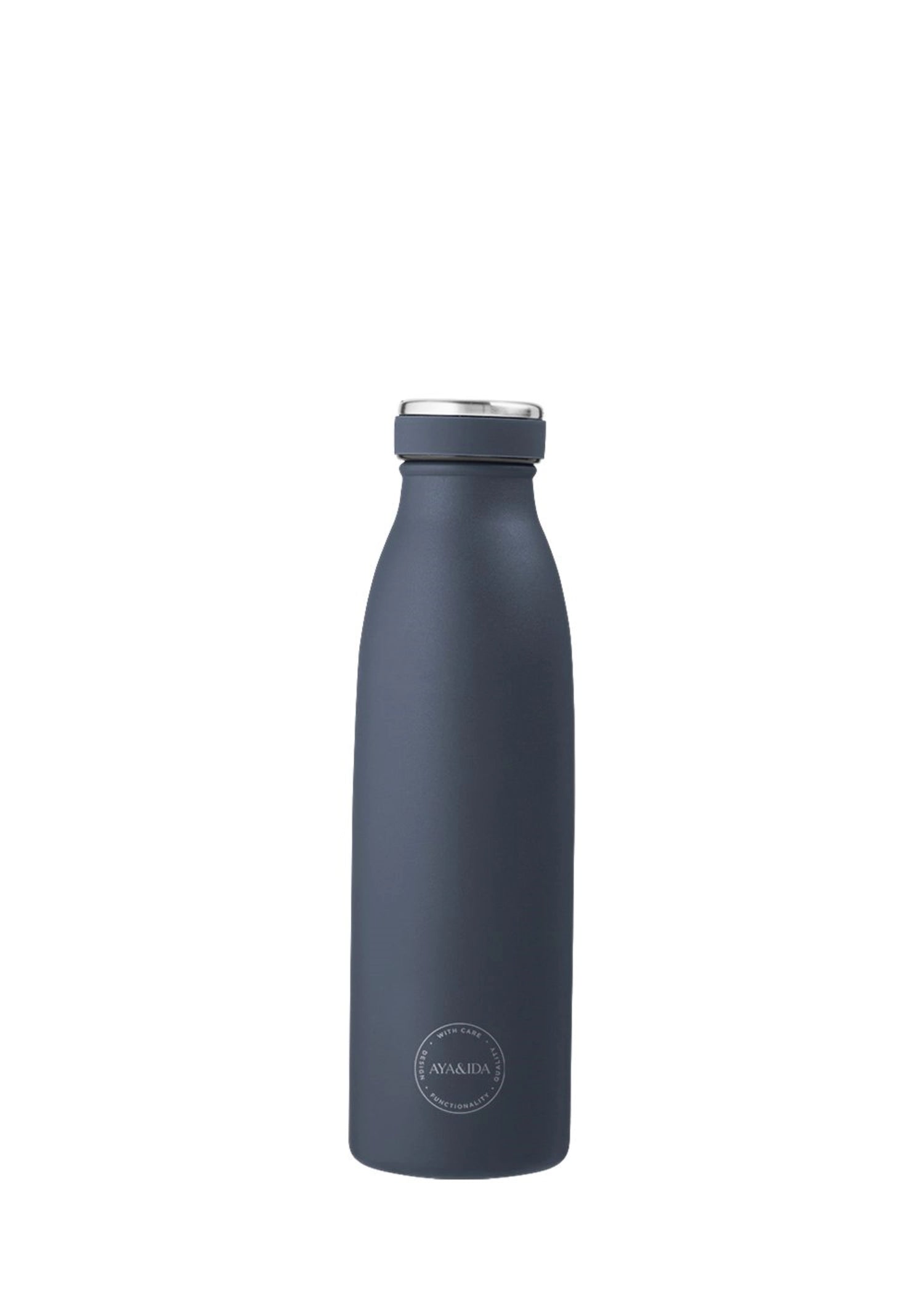 Trinkflasche 500ml Navy Blue in Blau präsentiert im Onlineshop von KAQTU Design AG. Trinkflaschen ist von AYA&IDA