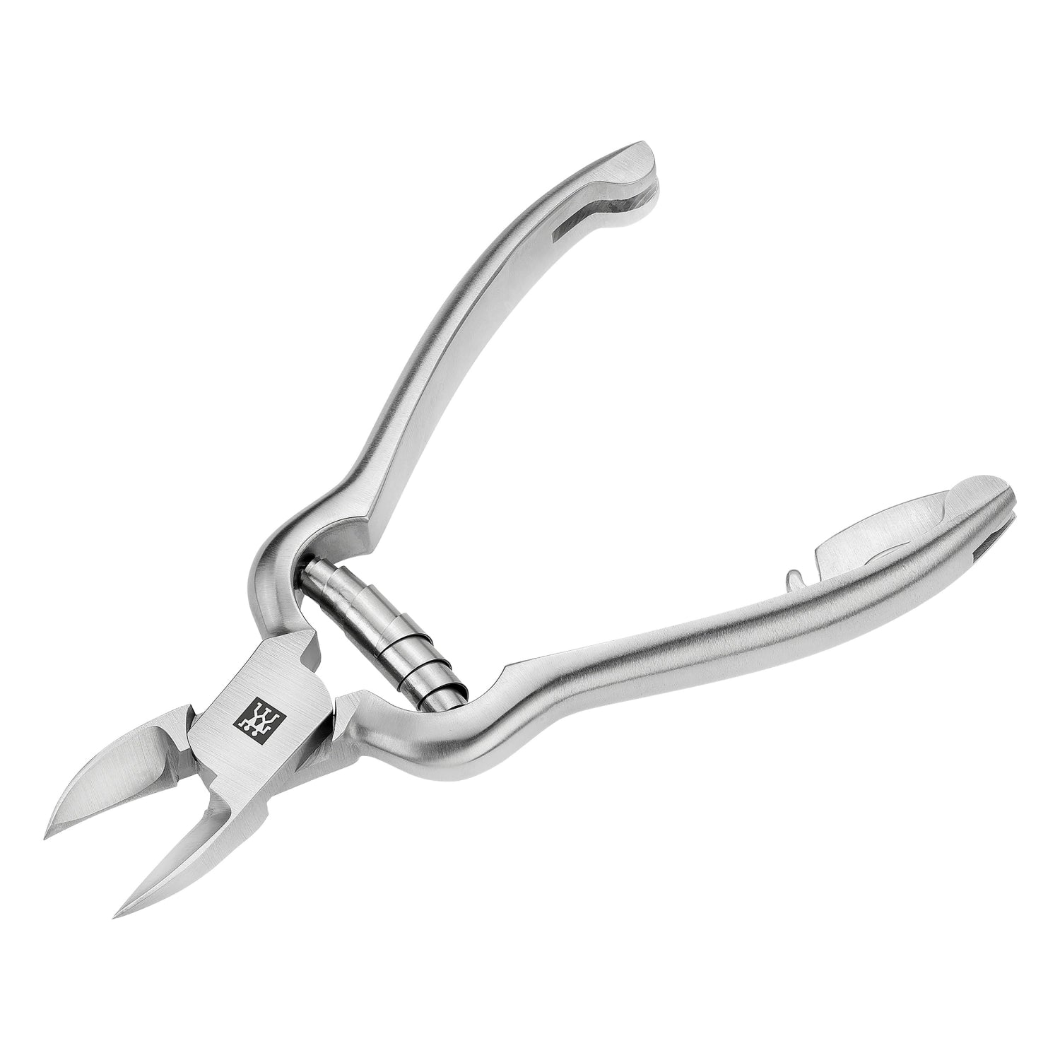 Premium Nagelzange mit Pufferfeder in Silber präsentiert im Onlineshop von KAQTU Design AG. Pflege ist von Zwilling Beauty