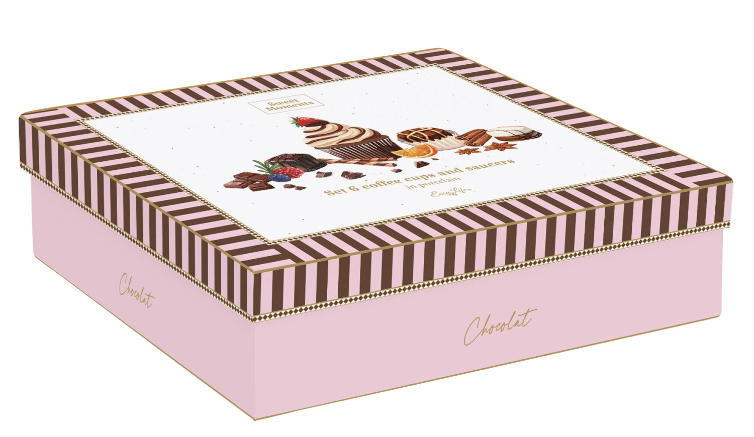 6er Set Sweet Moments Espressotasse 100ml Porzellan in Mehrfarbig präsentiert im Onlineshop von KAQTU Design AG. Tasse ist von Easy Life