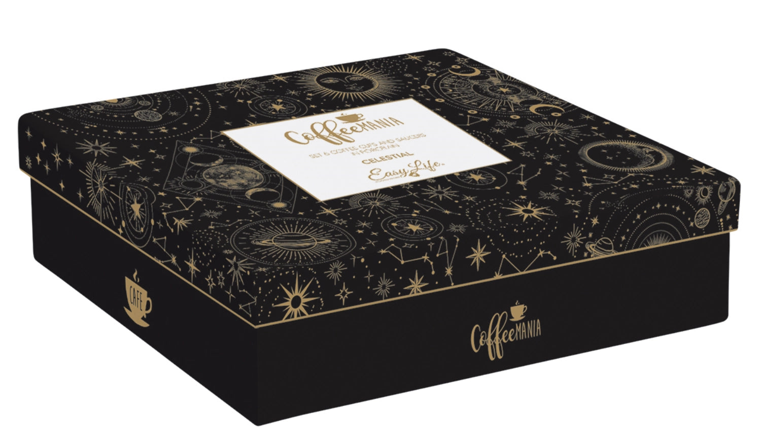 4er Set Celestial Espressotasse 100ml in Schwarz präsentiert im Onlineshop von KAQTU Design AG. Tasse ist von Easy Life