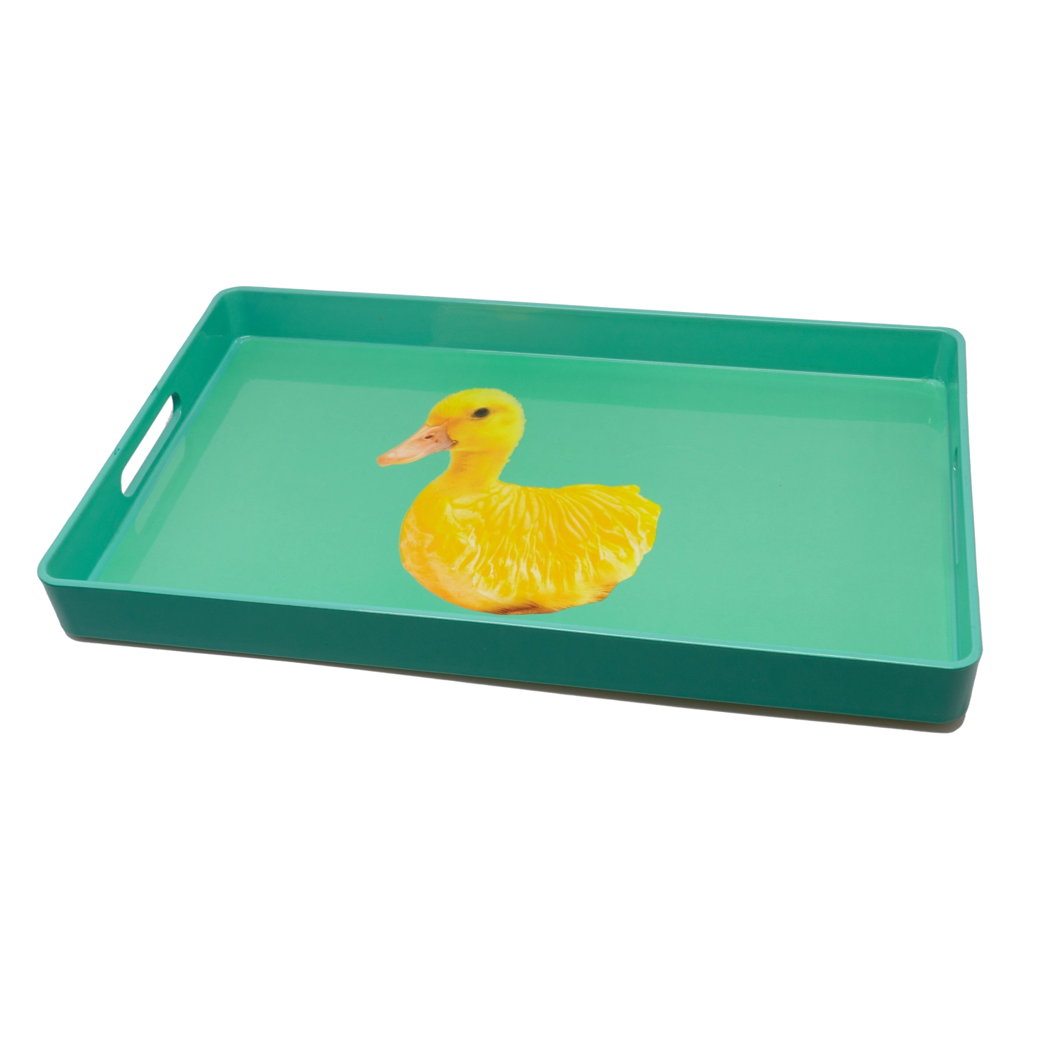 Tablett rechteckig 40x24cm Ente in Mehrfarbig präsentiert im Onlineshop von KAQTU Design AG. Tablett ist von Easy Life