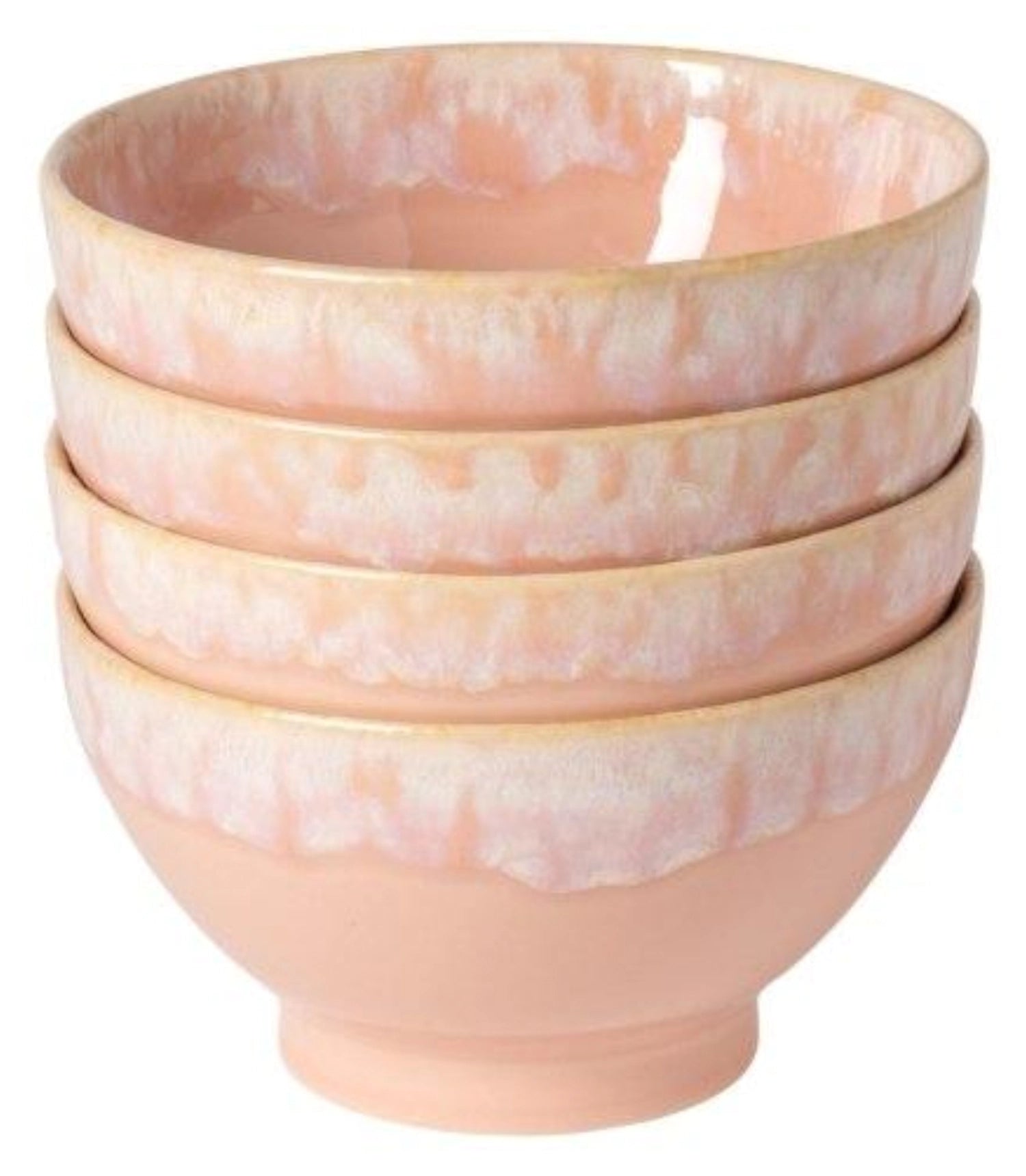 4er Set Latte Bowls Schale 550ml D14.5cm H8cm soft pink in Pink präsentiert im Onlineshop von KAQTU Design AG. Schale ist von Costa Nova