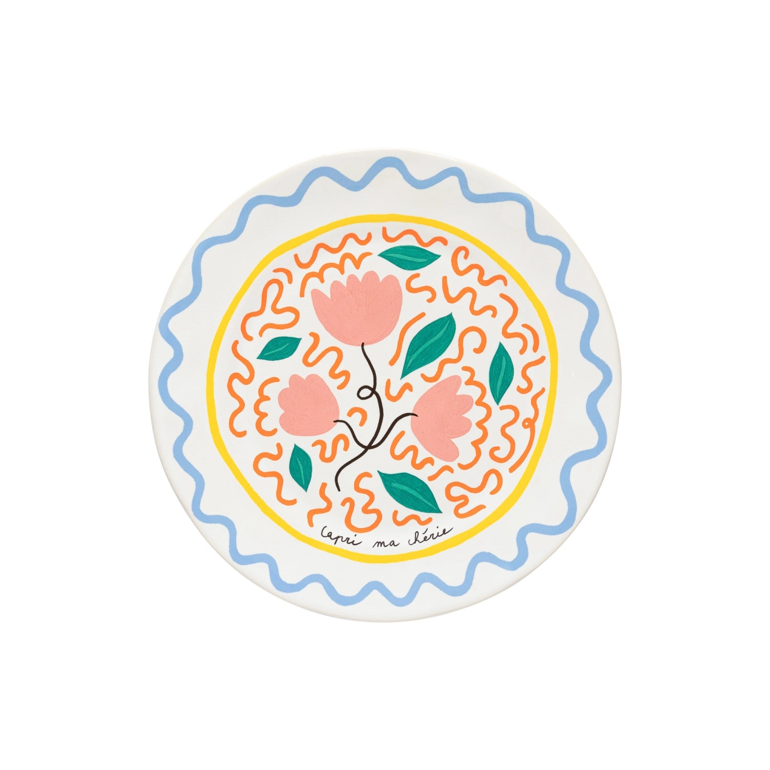 Summer Bliss Teller Tulpe D27.4cm H2.1cm in Mehrfarbig präsentiert im Onlineshop von KAQTU Design AG. Teller ist von Costa Nova