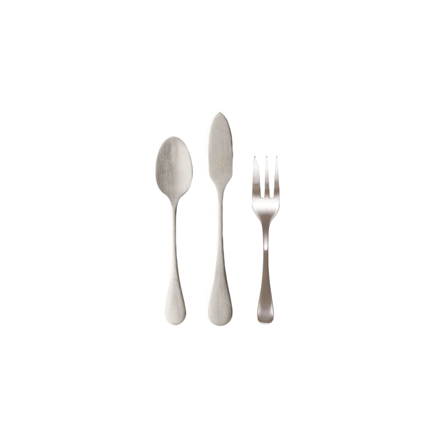 Antigo Aperó-Besteckset 3tlg D10.3cm H5cm silber matt in Silber präsentiert im Onlineshop von KAQTU Design AG. Besteck ist von Costa Nova