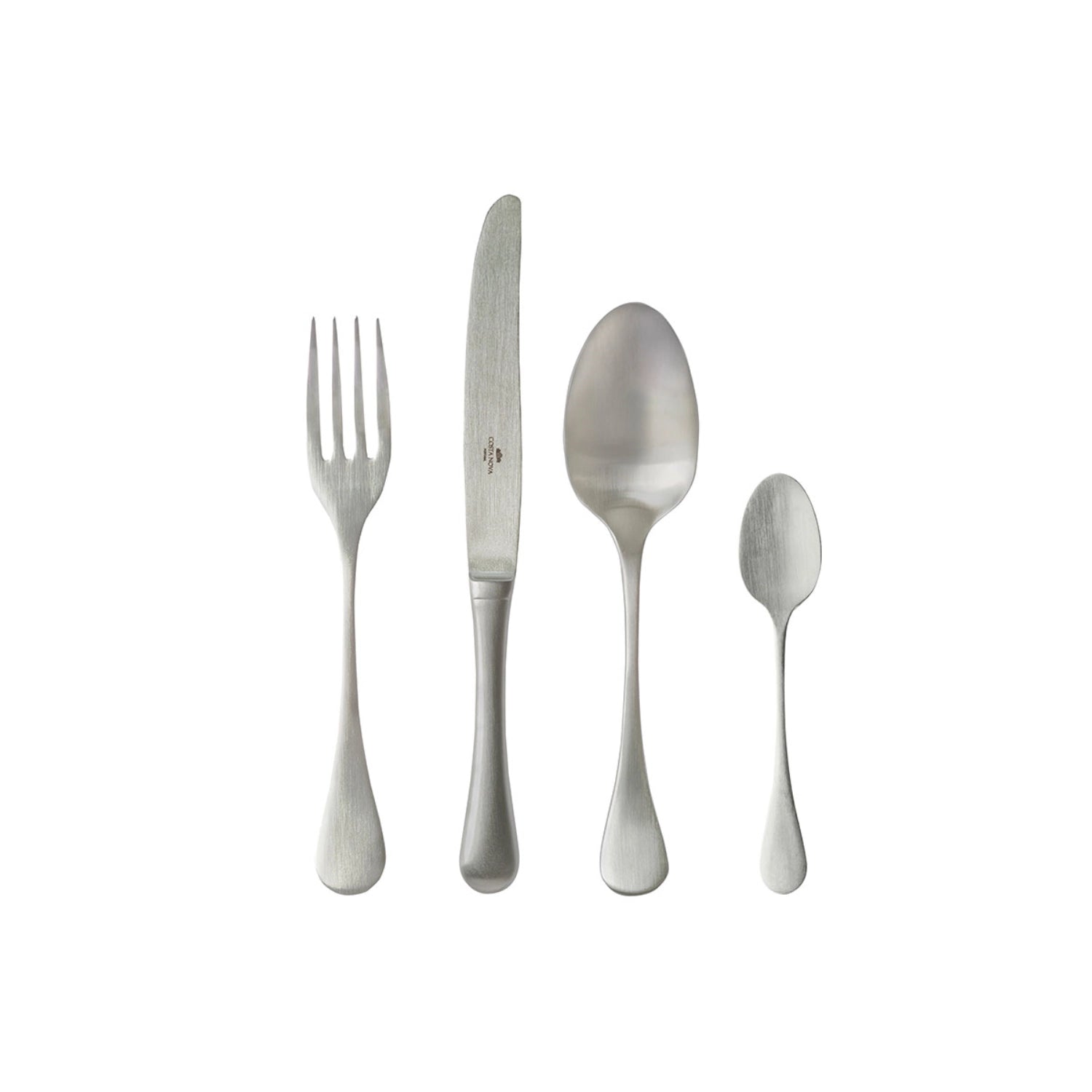 Antigo Ess-Besteckset 24tlg silber matt in Silber präsentiert im Onlineshop von KAQTU Design AG. Besteck ist von Costa Nova