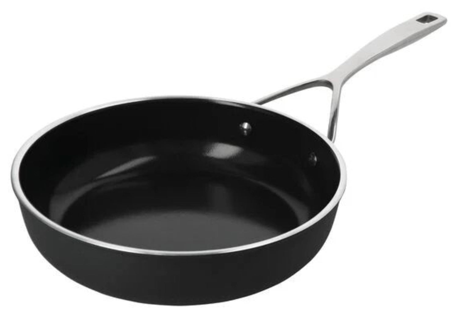 Alu Pro 5 Bratpfanne hoch Ceraforce 24cm in Schwarz präsentiert im Onlineshop von KAQTU Design AG. Bratpfanne ist von Demeyere