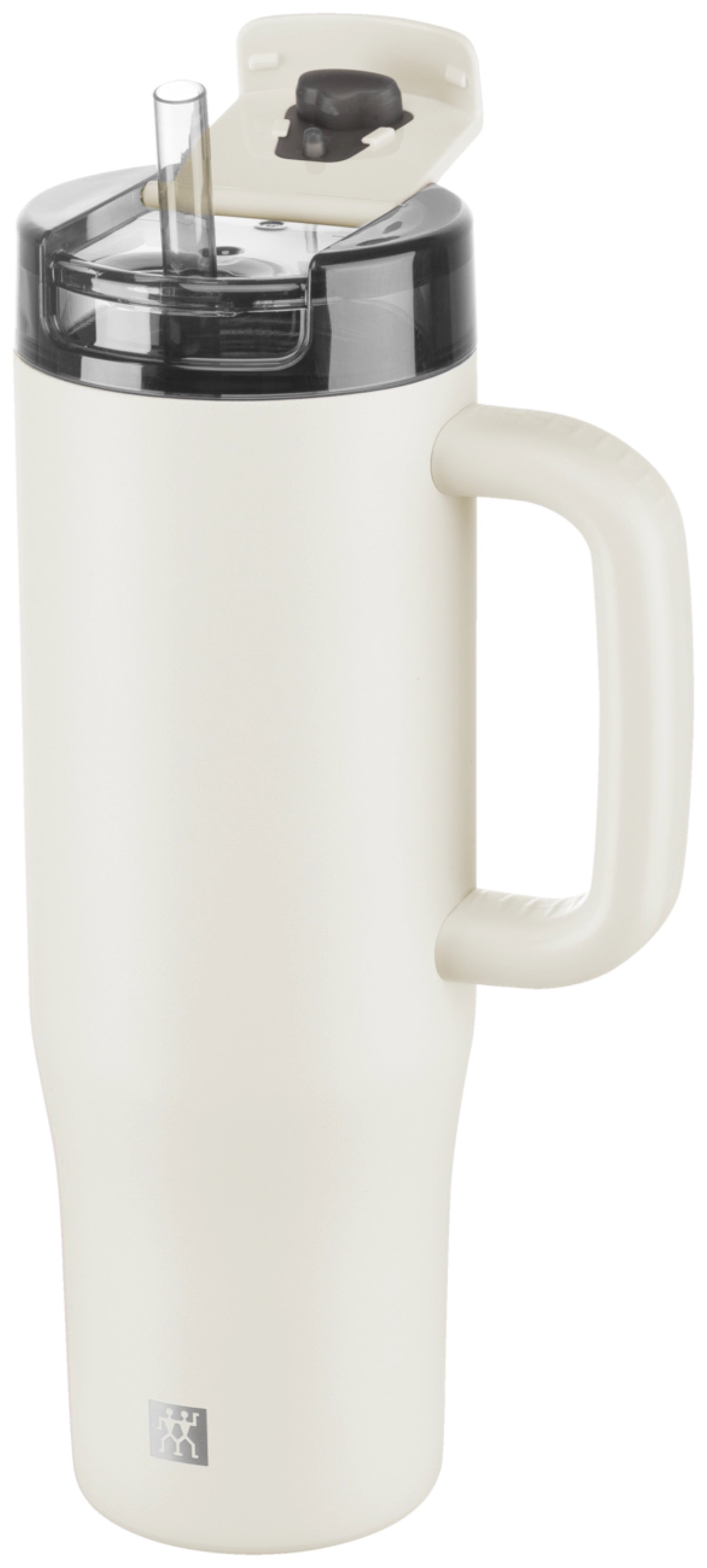 Thermo Plus Thermobecher mit Strohhalm 900ml Cream in Beige präsentiert im Onlineshop von KAQTU Design AG. Trinkflaschen ist von Zwilling