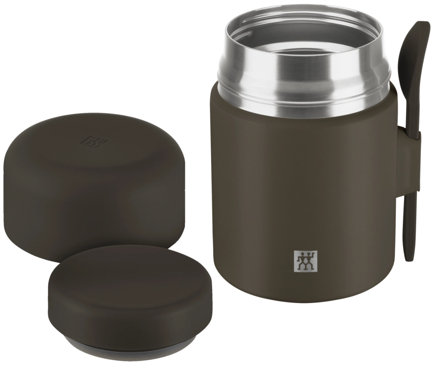 Thermo Plus Speisebehälter 600ml Grey Mocca in Grau präsentiert im Onlineshop von KAQTU Design AG. Snackbox ist von Zwilling