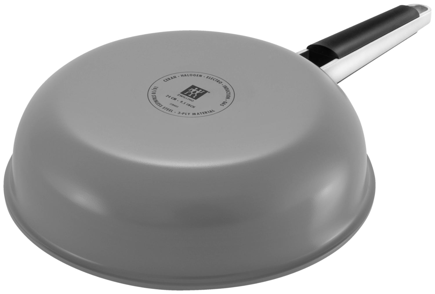 Pure Bratpfanne unbeschichtet 28cm Grau in Grau präsentiert im Onlineshop von KAQTU Design AG. Bratpfanne ist von Zwilling