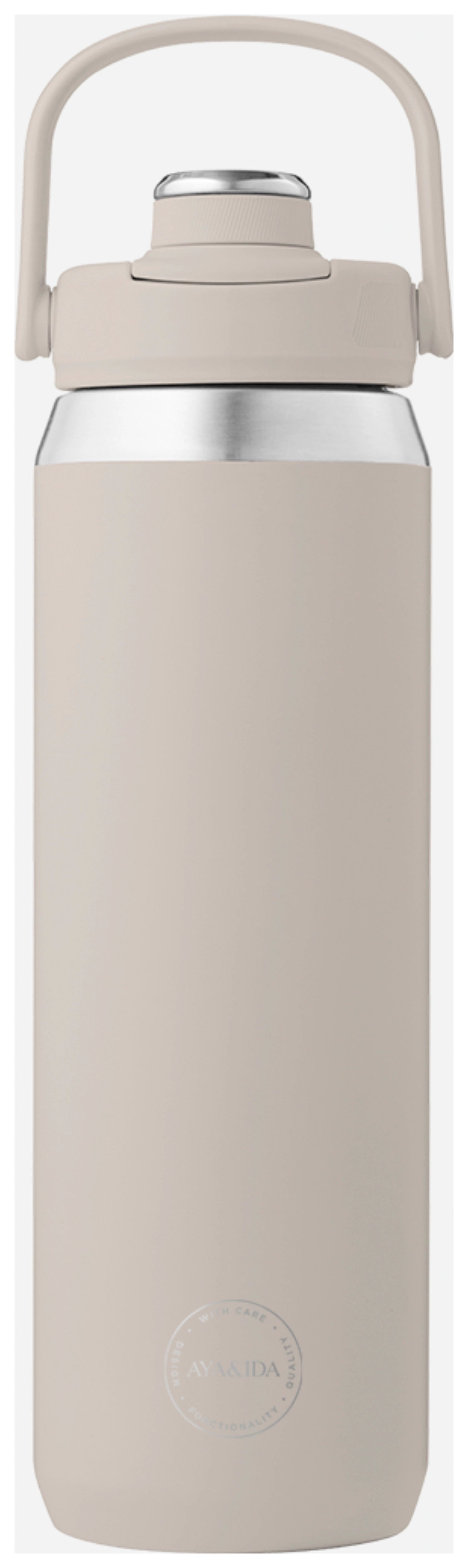 Sports Bottle 700ml Cream Beige in Beige präsentiert im Onlineshop von KAQTU Design AG. Trinkflaschen ist von AYA&IDA