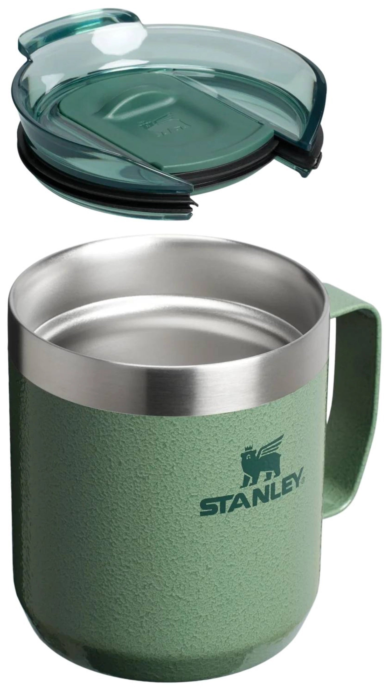 Everyday Camp Mug 0.35l hammertone green 2.0 in Silber präsentiert im Onlineshop von KAQTU Design AG. Trinkflaschen ist von Stanley