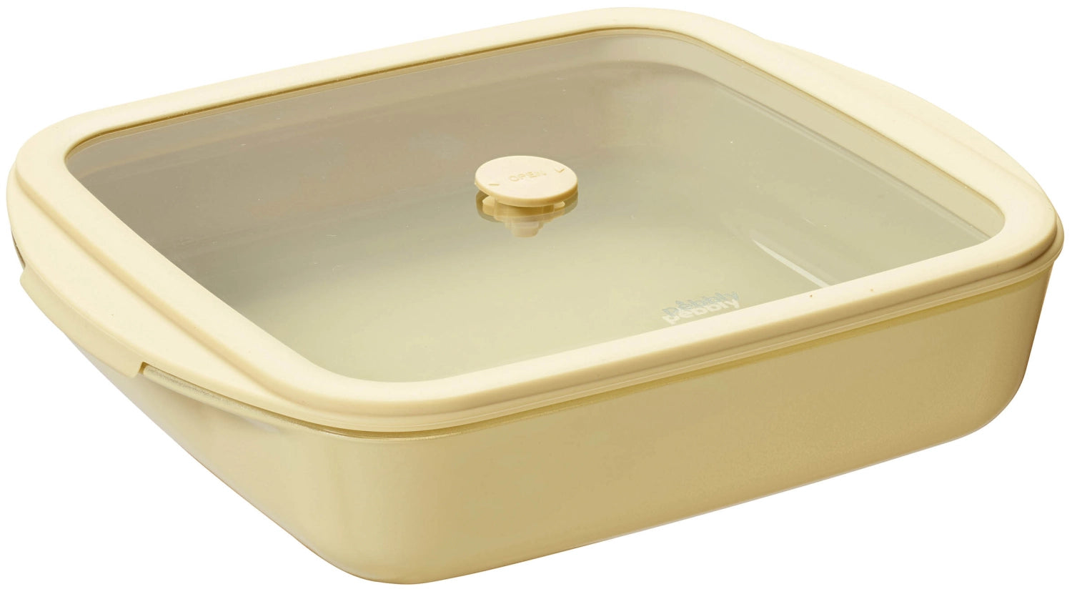 Auflaufform mit Frischhaltedeckel 1.6l 21.9x25.1cm eggshell in Gelb präsentiert im Onlineshop von KAQTU Design AG. Aufbewahrungsbeutel ist von Pebbly