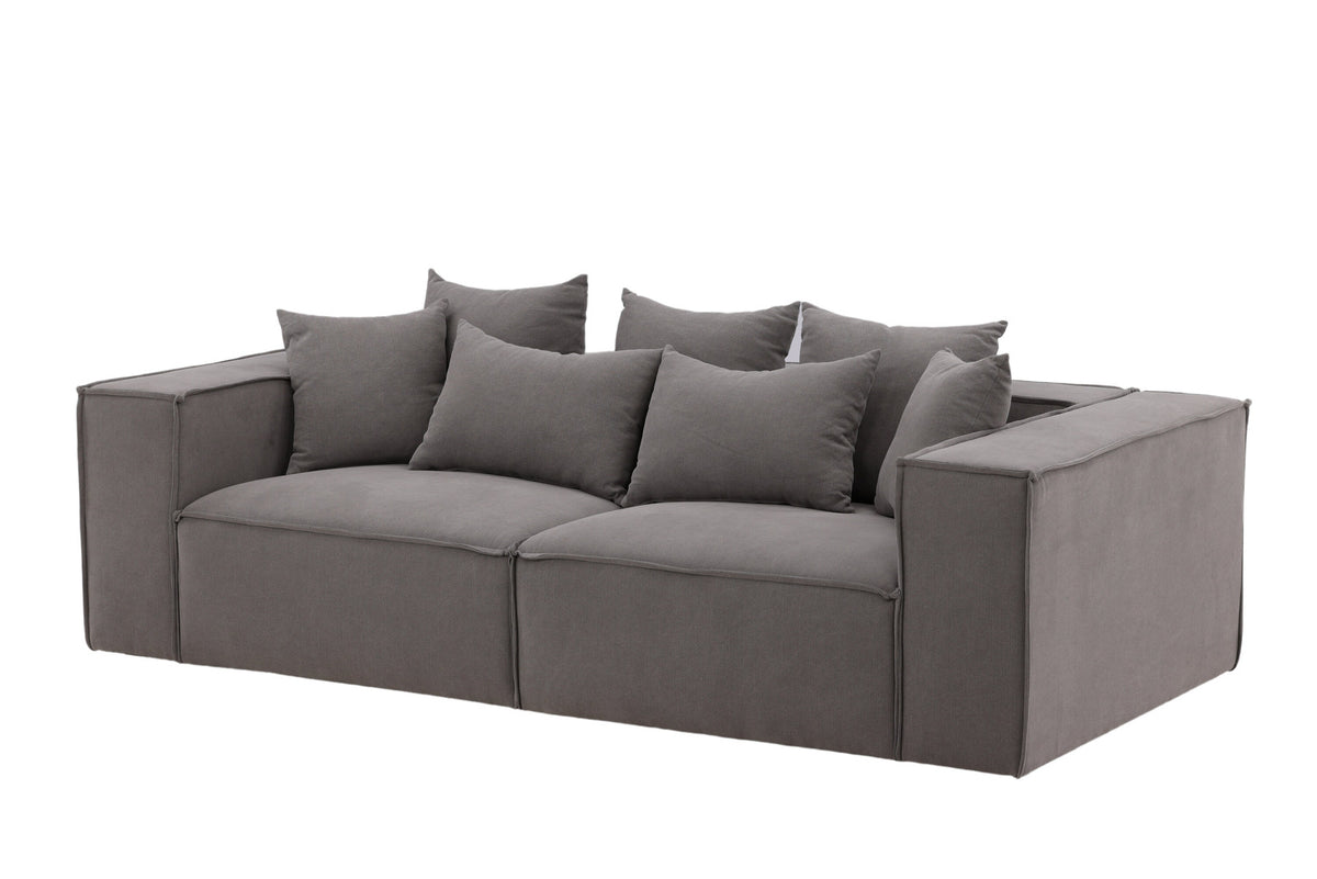 Gillholmen Sofa in Grau präsentiert im Onlineshop von KAQTU Design AG. 3er Sofa ist von Vind