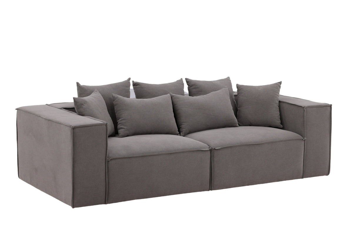 Gillholmen Sofa in Grau präsentiert im Onlineshop von KAQTU Design AG. 3er Sofa ist von Vind
