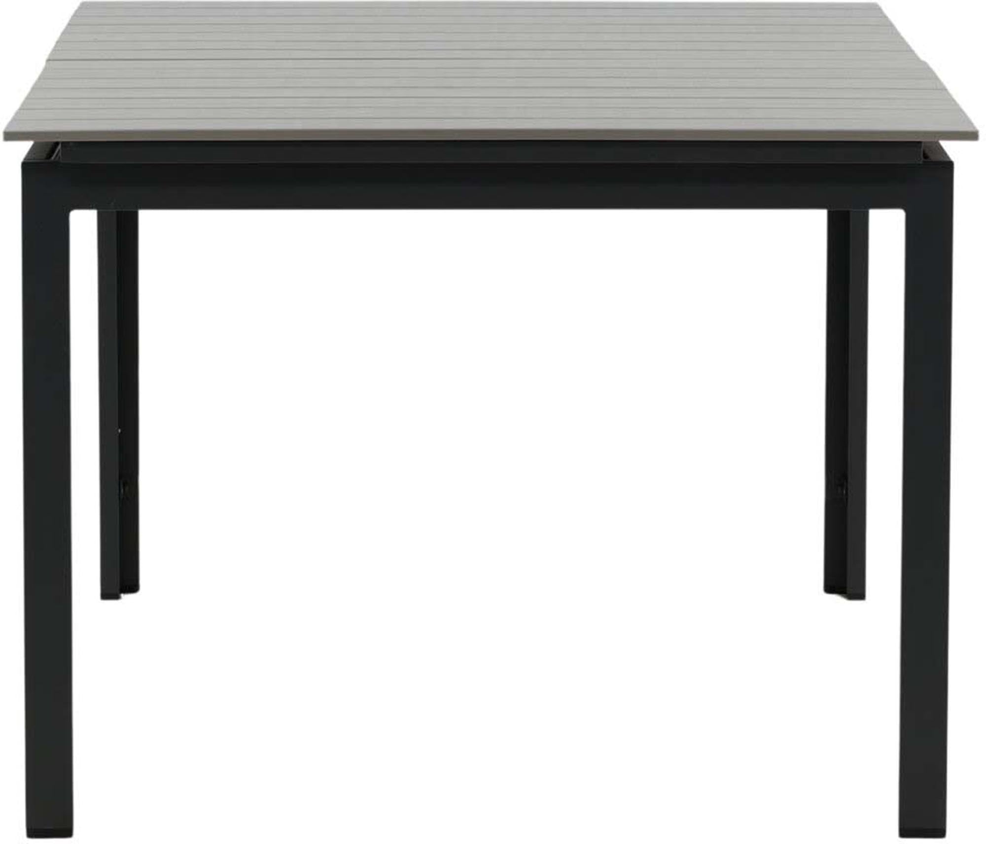 Eleganter, ausziehbarer Gartentisch von Venture Home, perfekt für moderne Aussenbereiche, anpassbar von 100 bis 150 cm.