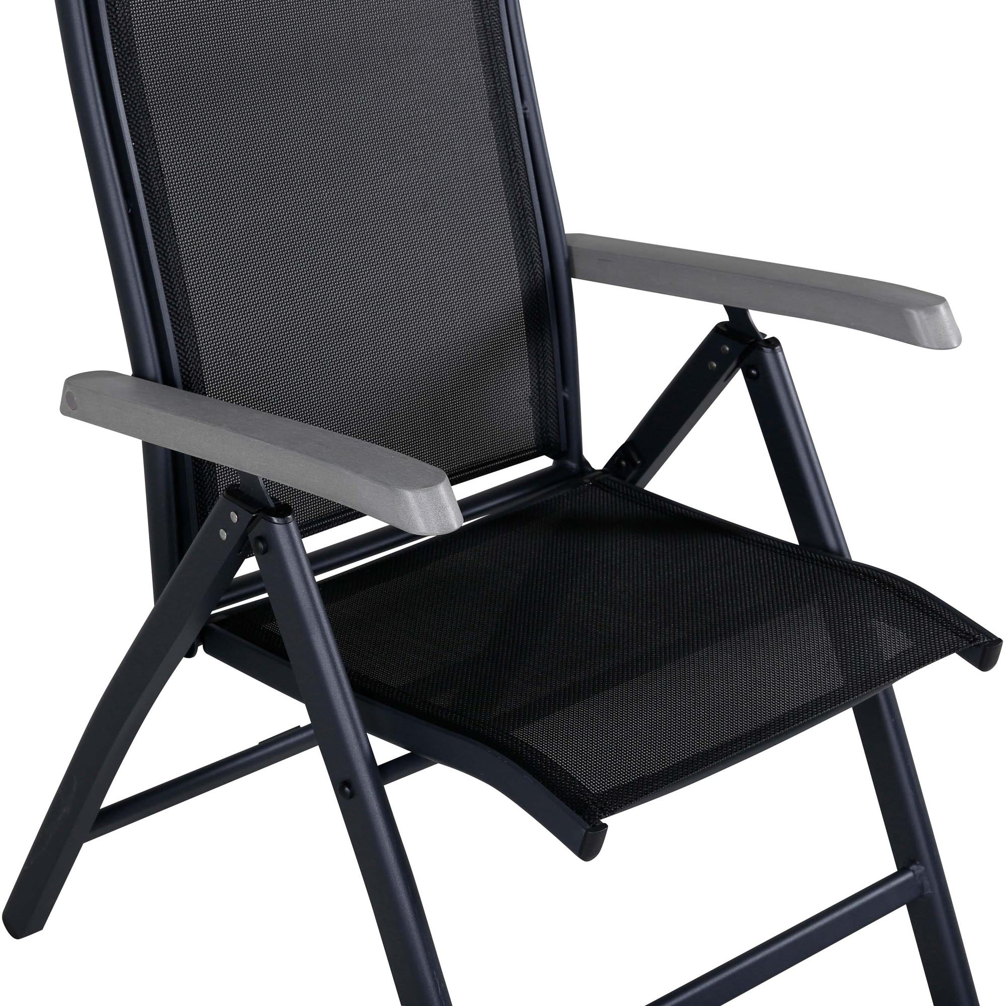 Eleganter Albany Stuhl von Venture Home für Ihren Garten. Komfortabel, witterungsbeständig und mit verstellbarer Rückenlehne.