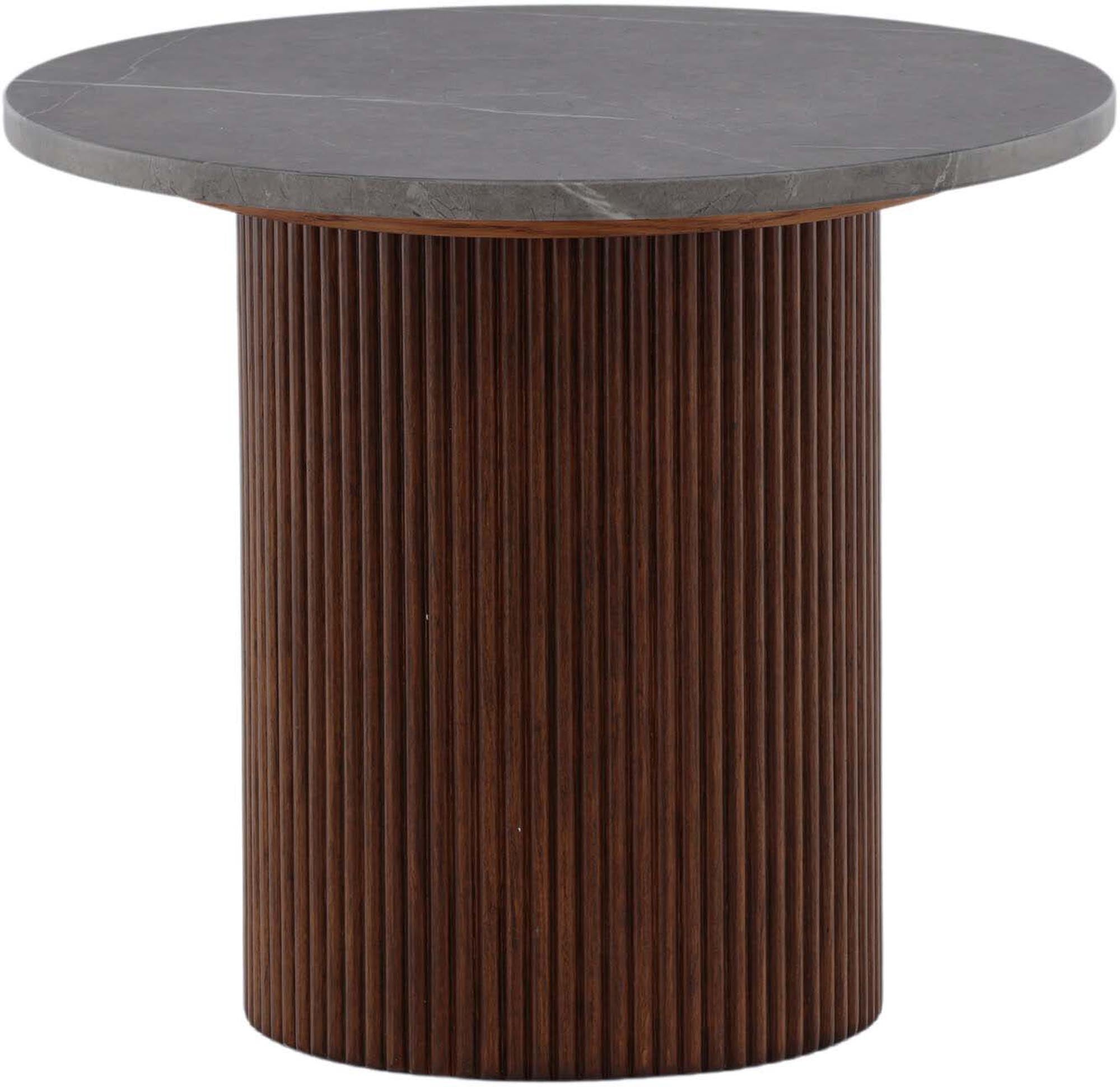 Eleganter Härön-Beistelltisch von Vind: Hochwertiges Eschenholz und graue MDF-Platte vereinen Stil und Funktionalität für jedes Zuhause.