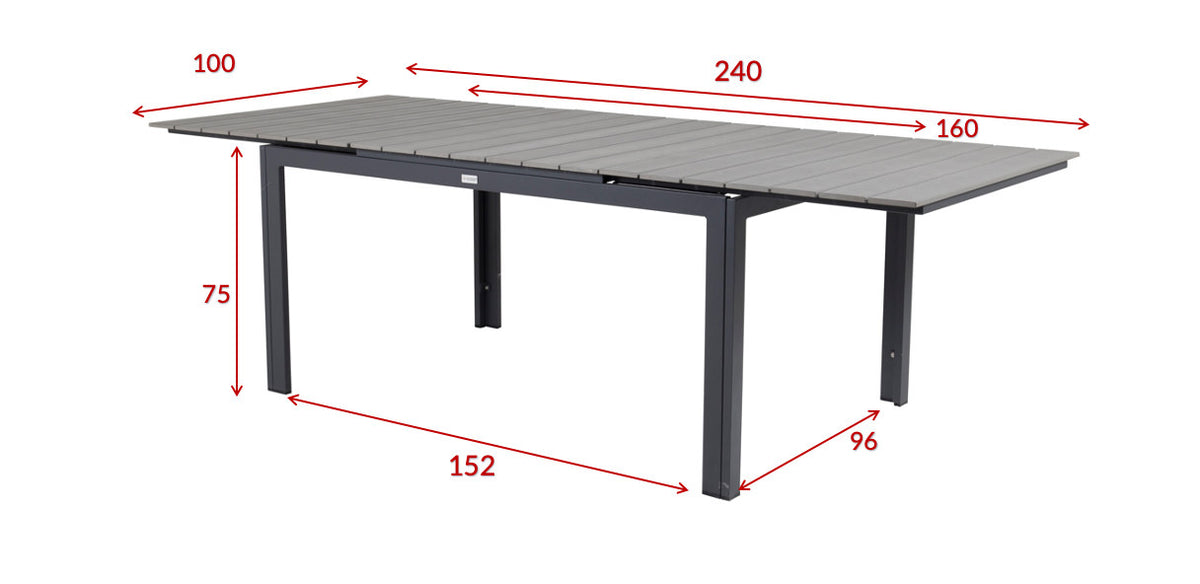 Levels Gartentisch ausziehbar in Weiss präsentiert im Onlineshop von KAQTU Design AG. Gartentisch ist von Venture Home