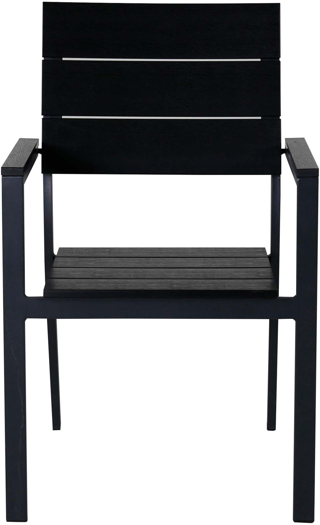 Entdecken Sie den Levels Gartenstuhl von Venture Home: modern, langlebig, wetterfest und stapelbar – ideal für Ihren Außenbereich!