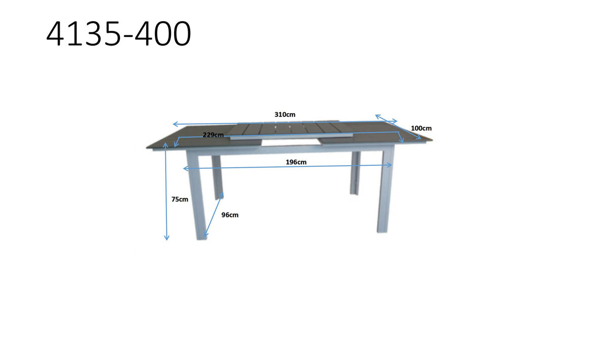 Levels Gartentisch ausziehbar in Weiss präsentiert im Onlineshop von KAQTU Design AG. Gartentisch ist von Venture Home