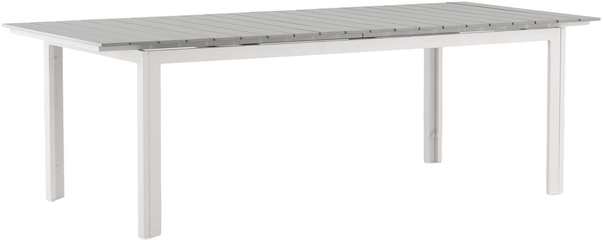 Moderner, ausziehbarer Gartentisch von Venture Home, ideal für stilvolle Aussenbereiche, flexibel von 100 bis 150 cm.