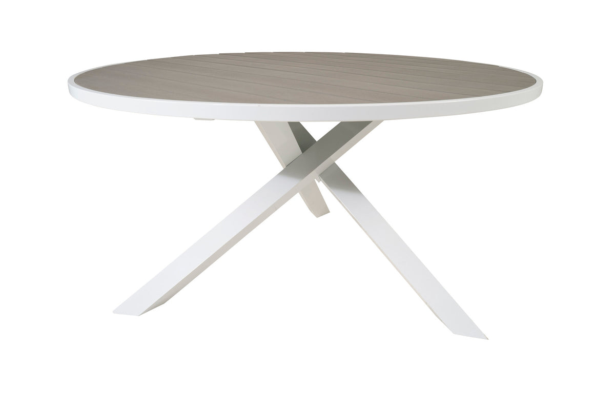 Parma Gartentisch rund in Weiss präsentiert im Onlineshop von KAQTU Design AG. Gartentisch ist von Venture Home