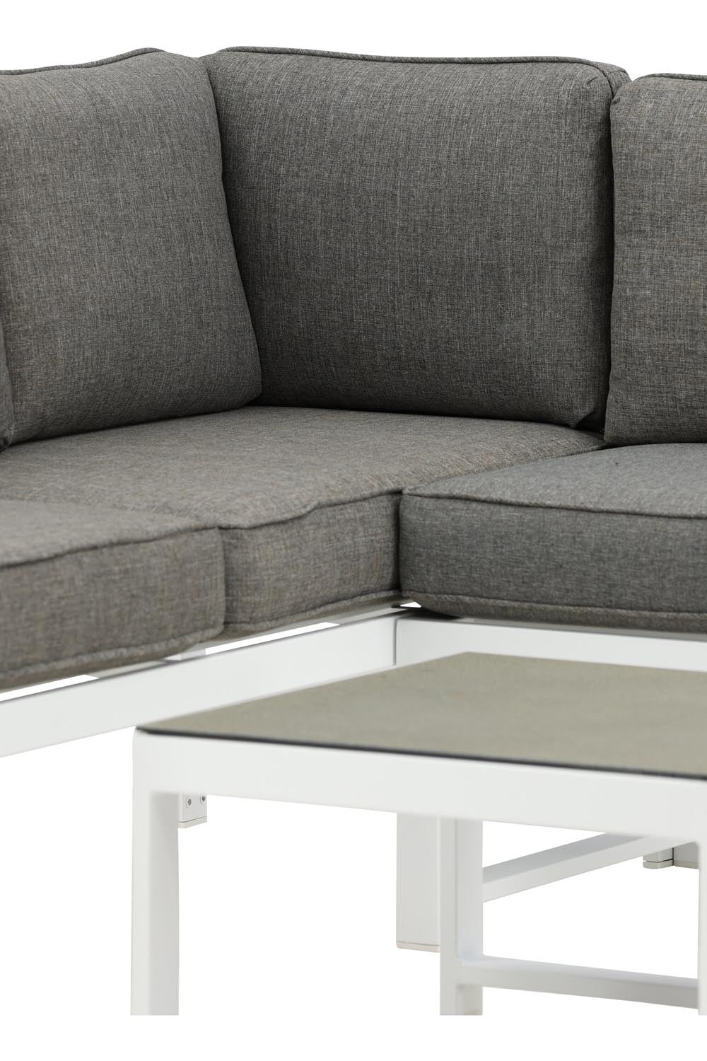 Salvador Ecksofa Outdoorset in Weiss präsentiert im Onlineshop von KAQTU Design AG. Loungeset ist von Venture Home