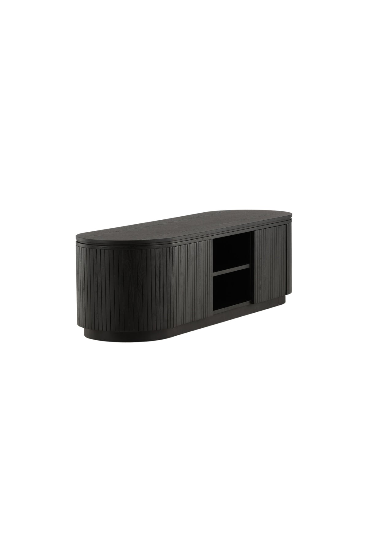 Fjällbacka TV Ständer in Schwarz präsentiert im Onlineshop von KAQTU Design AG. TV-Möbel ist von Vind