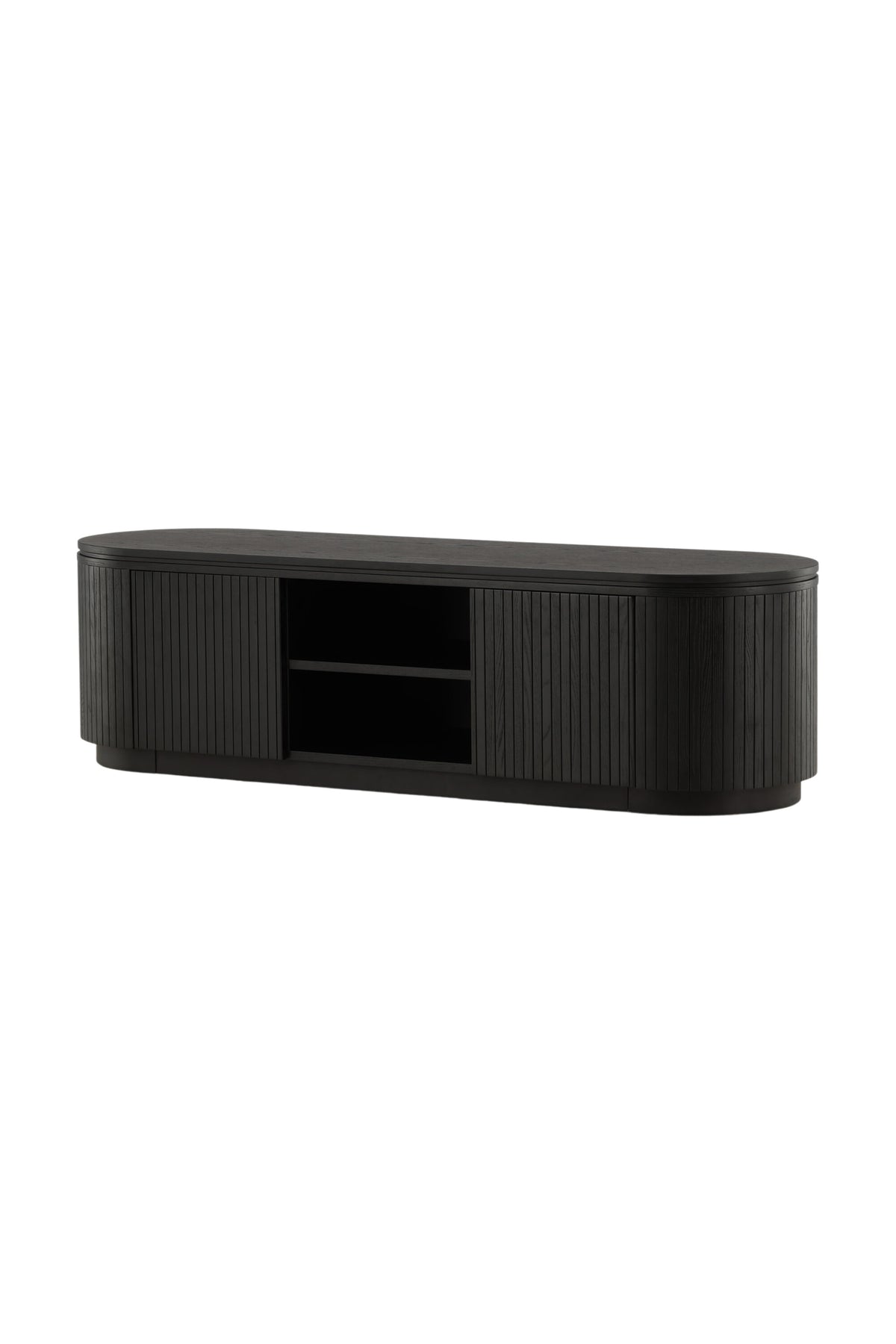 Fjällbacka TV Ständer in Schwarz präsentiert im Onlineshop von KAQTU Design AG. TV-Möbel ist von Vind