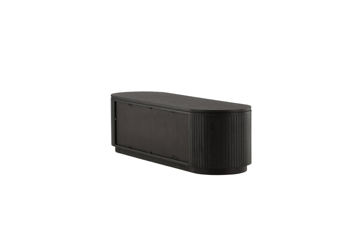 Fjällbacka TV Ständer in Schwarz präsentiert im Onlineshop von KAQTU Design AG. TV-Möbel ist von Vind