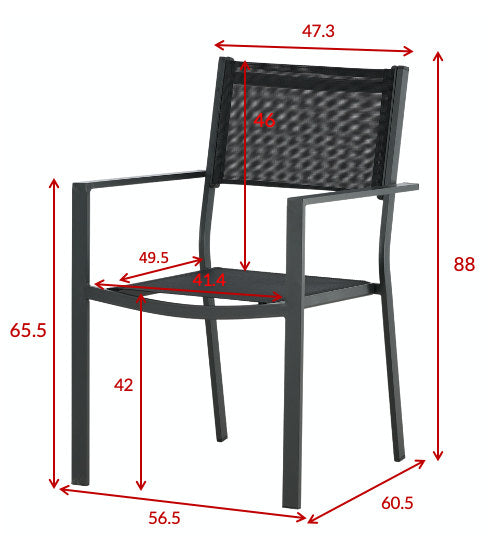 Copacabana Stapelstuhl in Weiss präsentiert im Onlineshop von KAQTU Design AG. Gartenstuhl mit Armlehnen ist von Venture Home