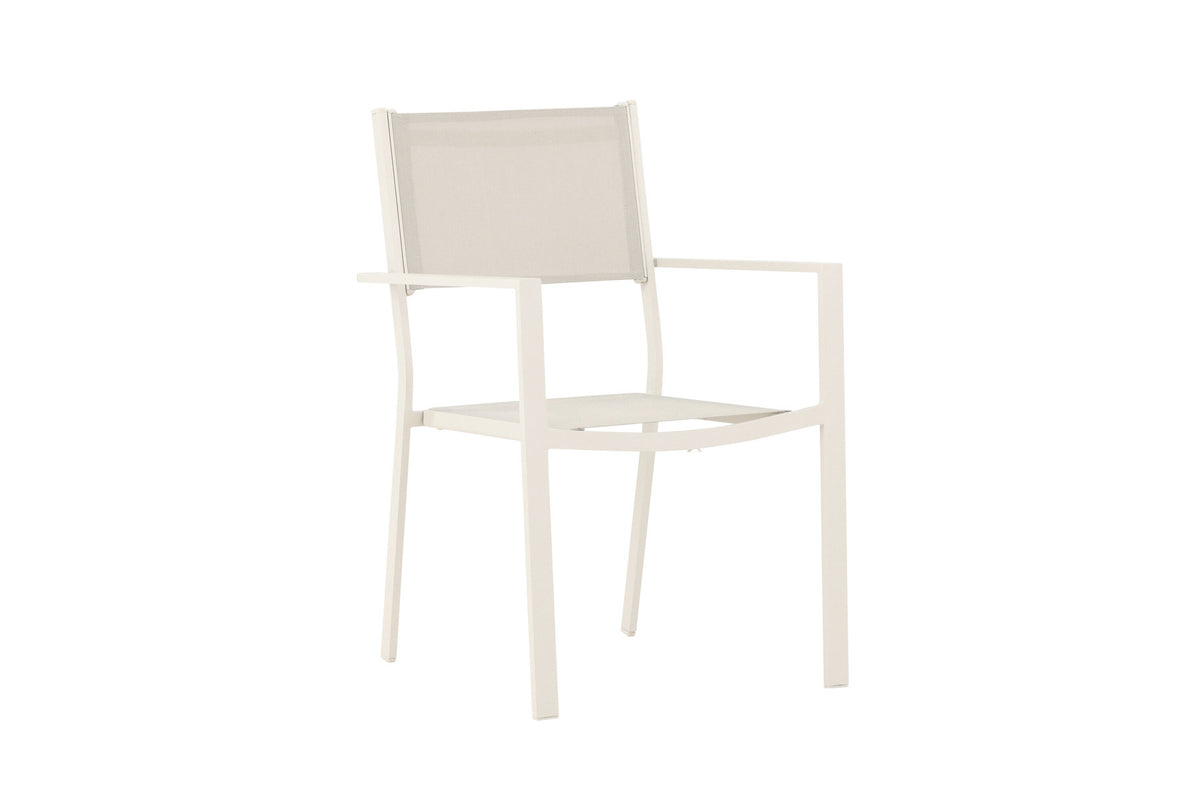 Copacabana Stapelstuhl in Beige präsentiert im Onlineshop von KAQTU Design AG. Gartenstuhl mit Armlehnen ist von Venture Home