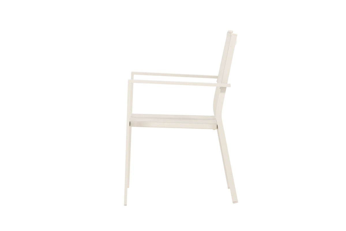 Copacabana Stapelstuhl in Beige präsentiert im Onlineshop von KAQTU Design AG. Gartenstuhl mit Armlehnen ist von Venture Home