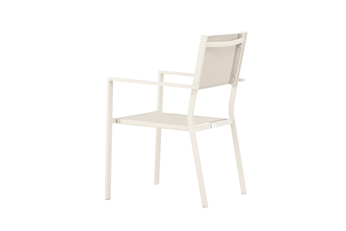 Copacabana Stapelstuhl in Beige präsentiert im Onlineshop von KAQTU Design AG. Gartenstuhl mit Armlehnen ist von Venture Home