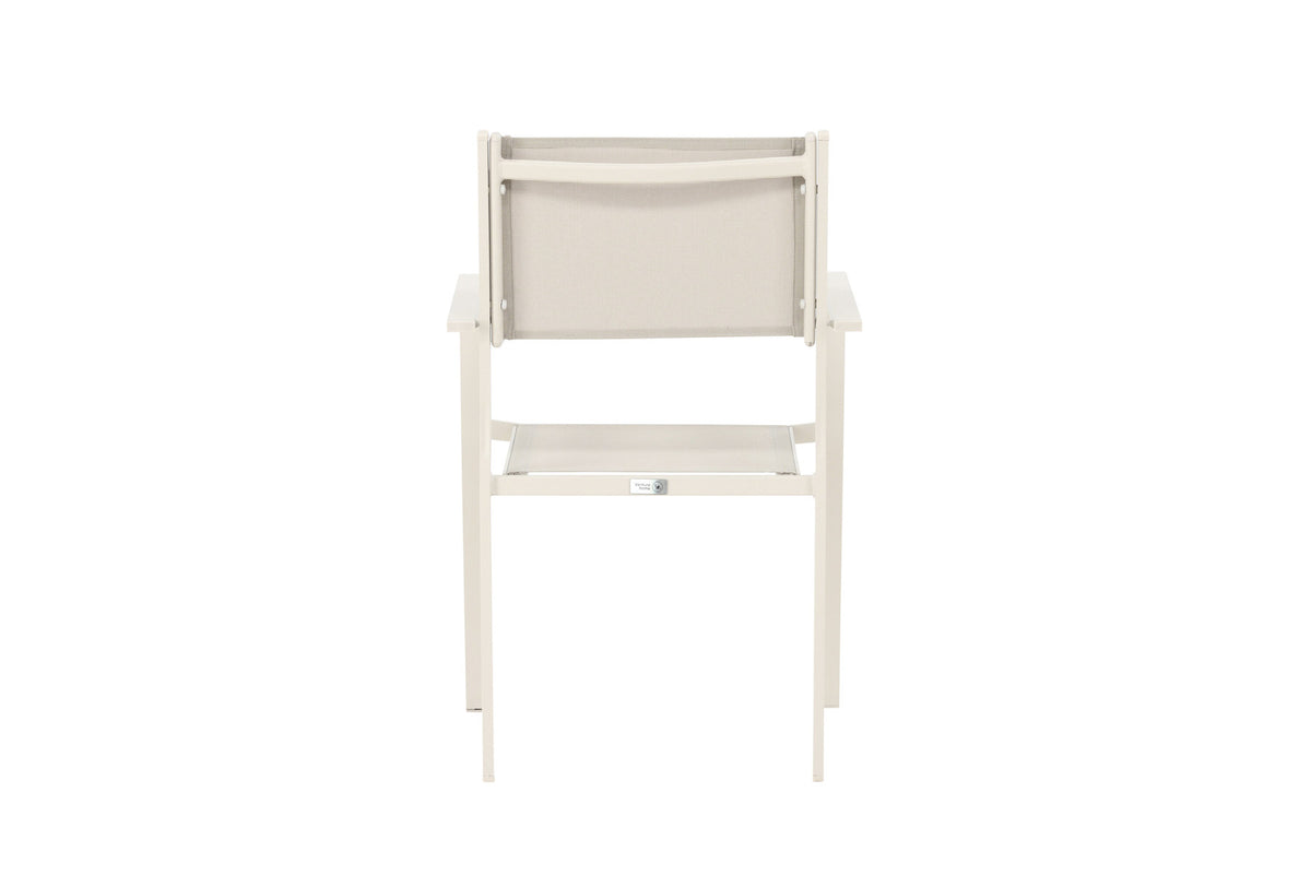 Copacabana Stapelstuhl in Beige präsentiert im Onlineshop von KAQTU Design AG. Gartenstuhl mit Armlehnen ist von Venture Home