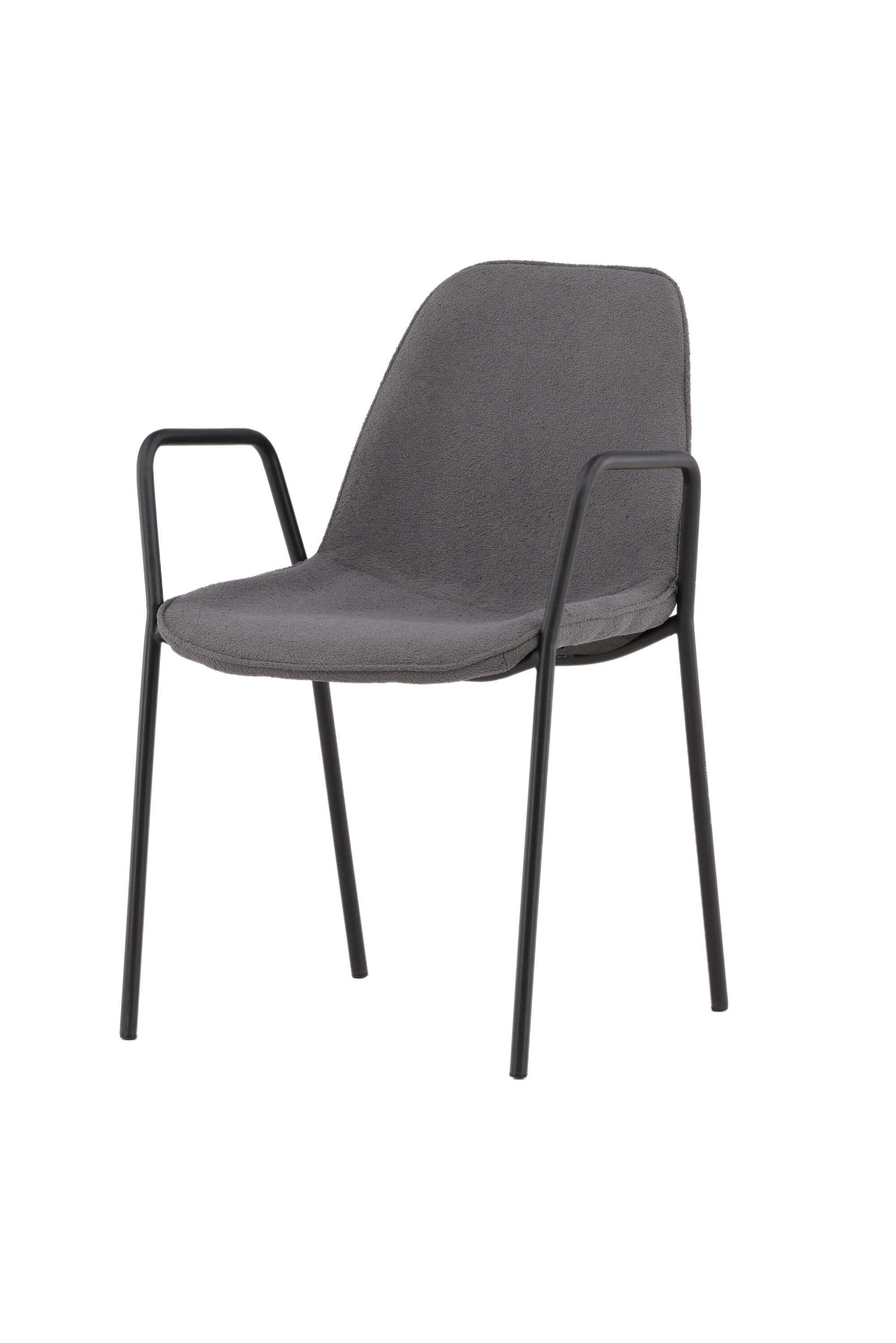 Klädesholmen Stuhl in Dunkelgrau präsentiert im Onlineshop von KAQTU Design AG. Stuhl mit Armlehne ist von Vind